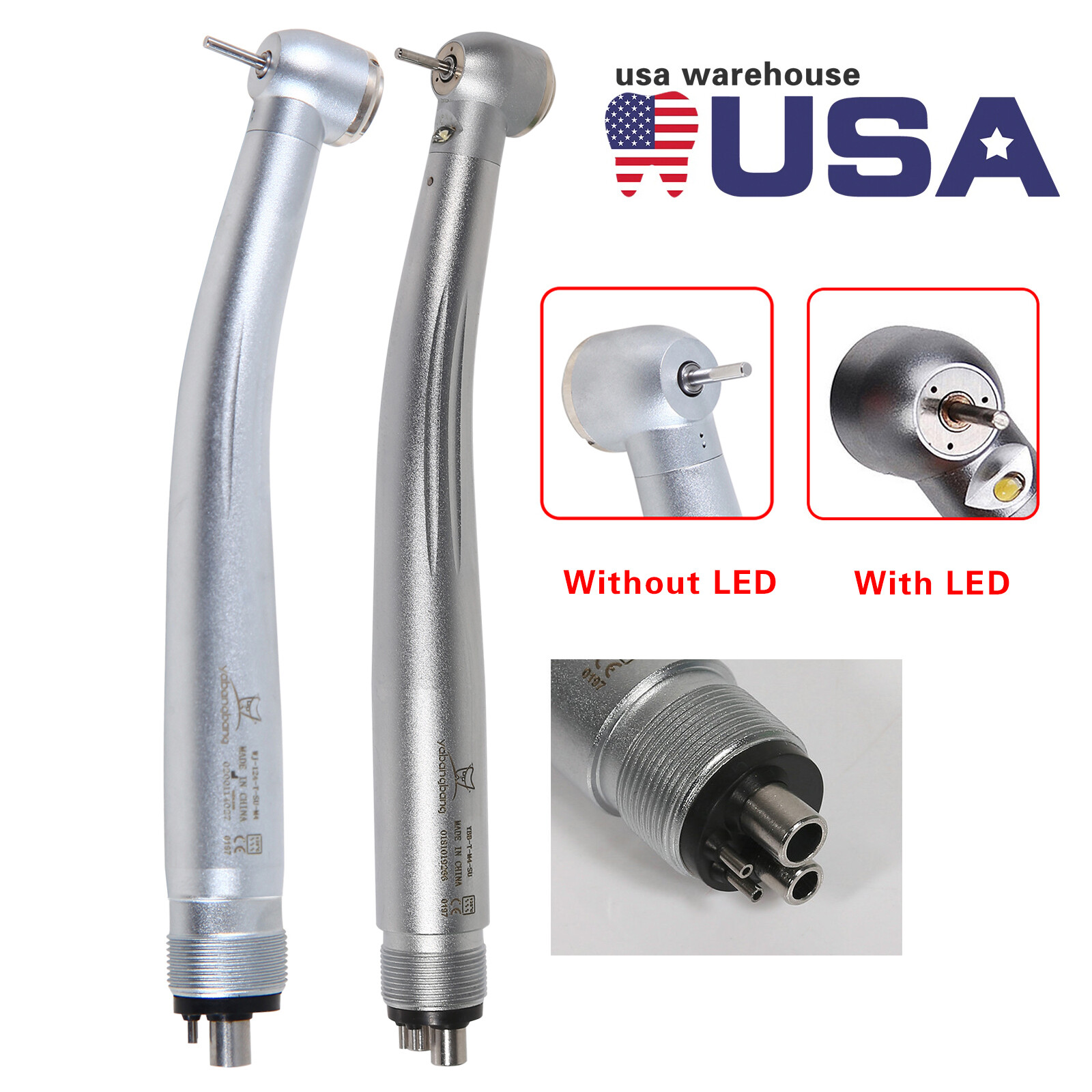 NSK Style High Speed handpiece PANA MAX Dental E-generator LED 3 Way 4/2 Hole