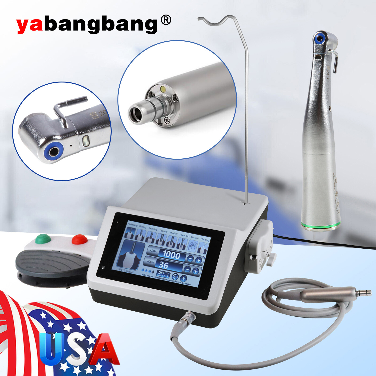 Dental Implant System Surgical Brushless Motor NSK Style &/ 20:1 Handpiece st