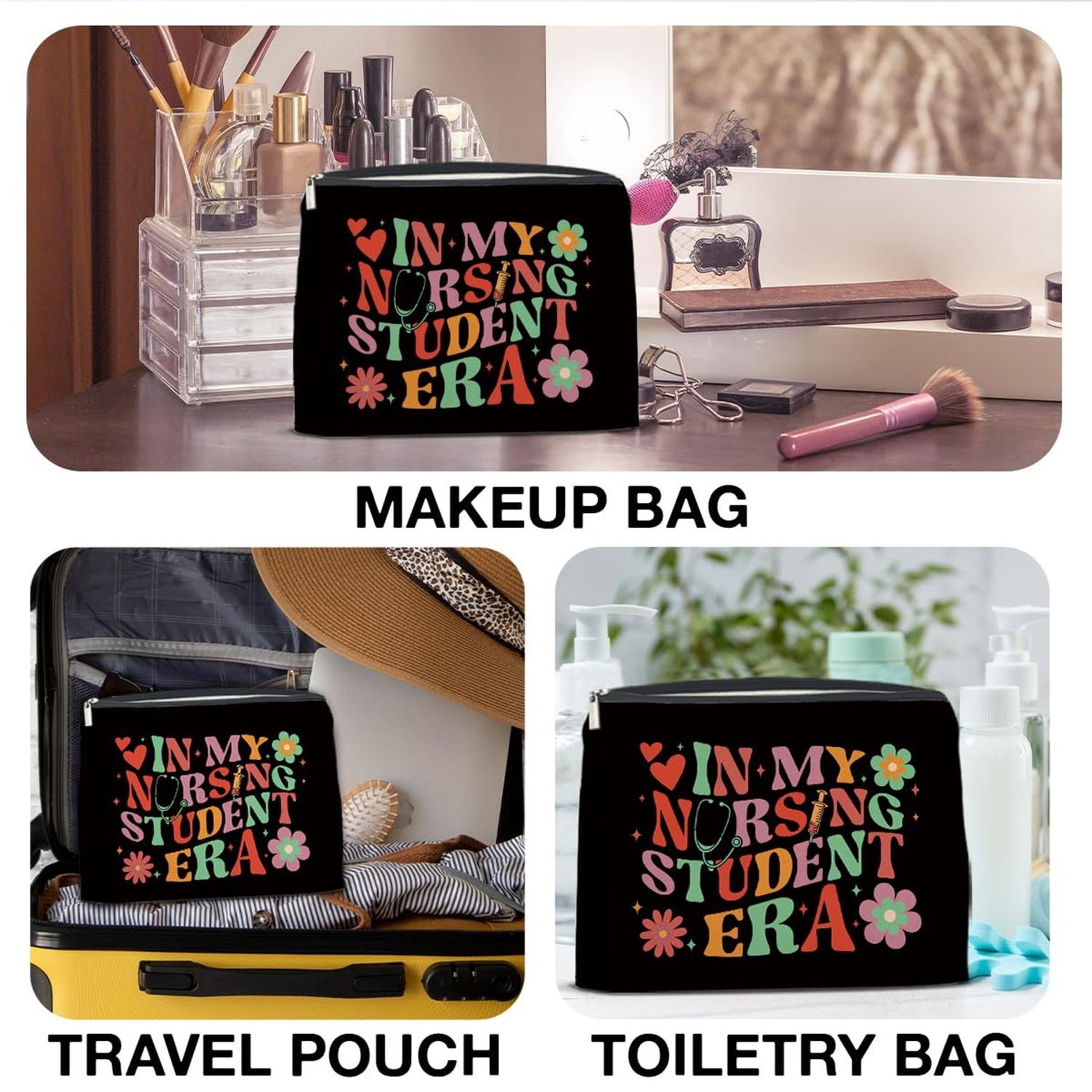 Nursing School Student Gifts Cosmetic Bag – Nurse Gifts for Women Nursing Sch…