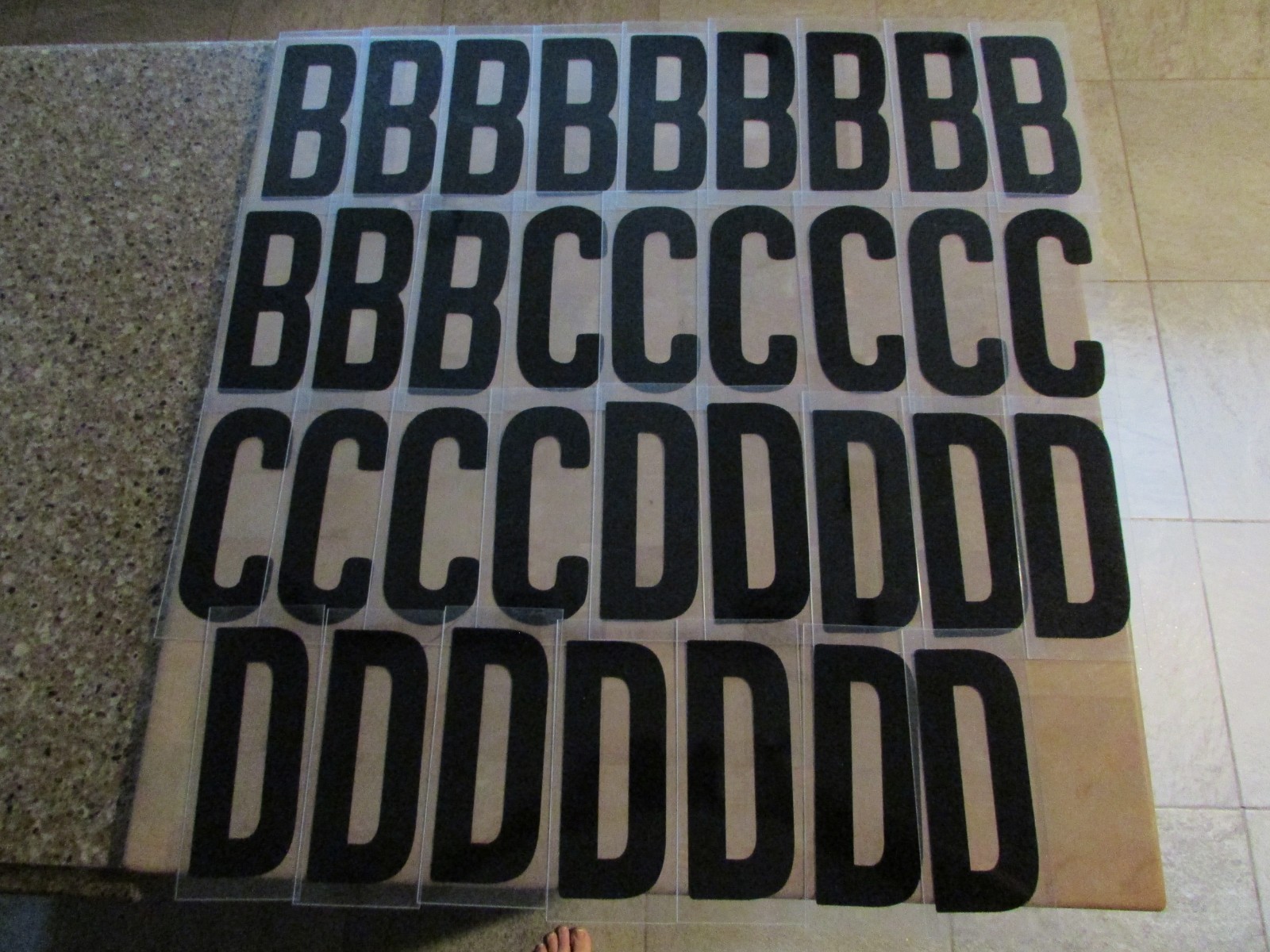 Changeable Sign Letters 6″ Letter Printed on 7″ Panel 448 Pieces