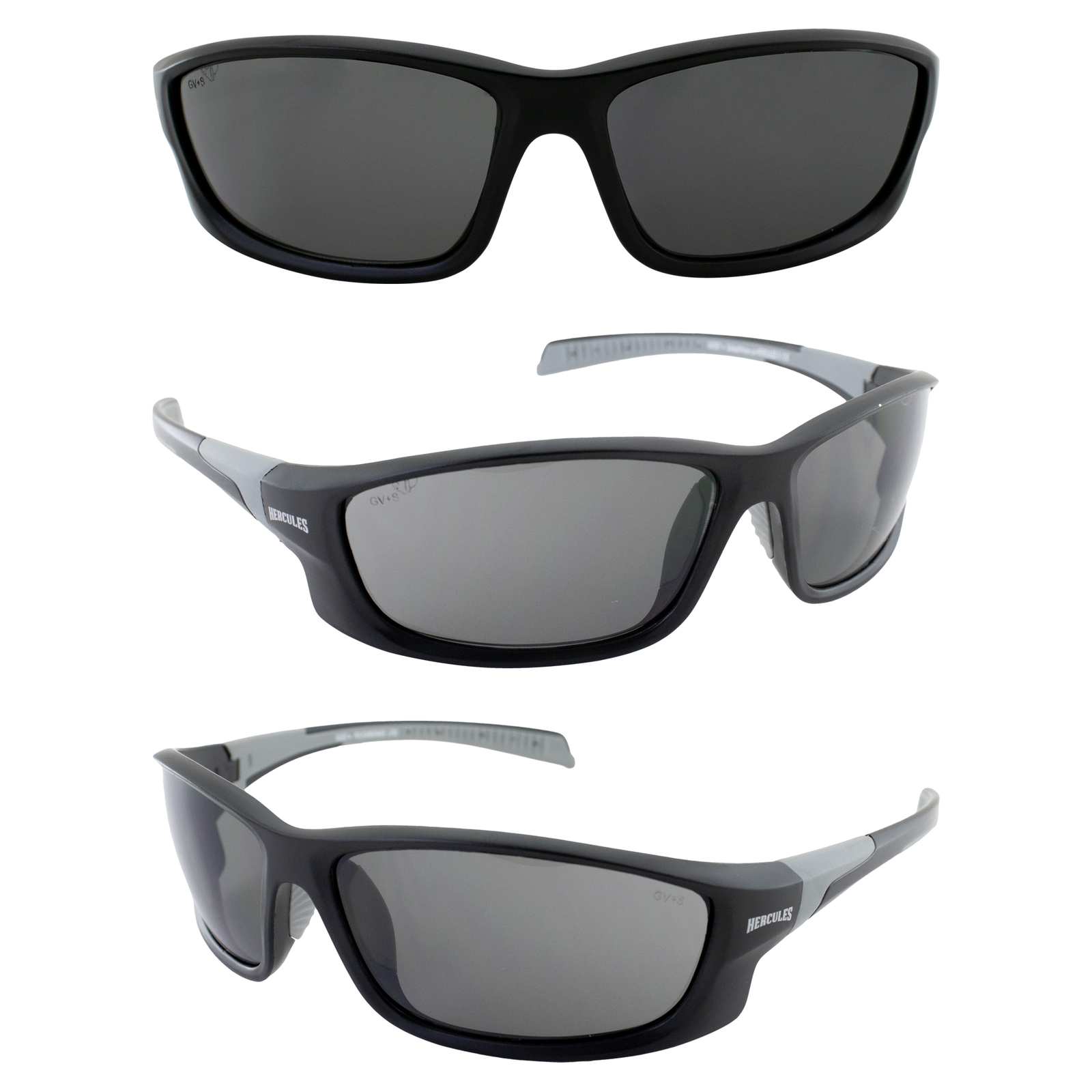 Hercules 5 Riding Safety Glasses Z87.1 SMOKE SHATTERPROOF POLYCARBONATE LENS