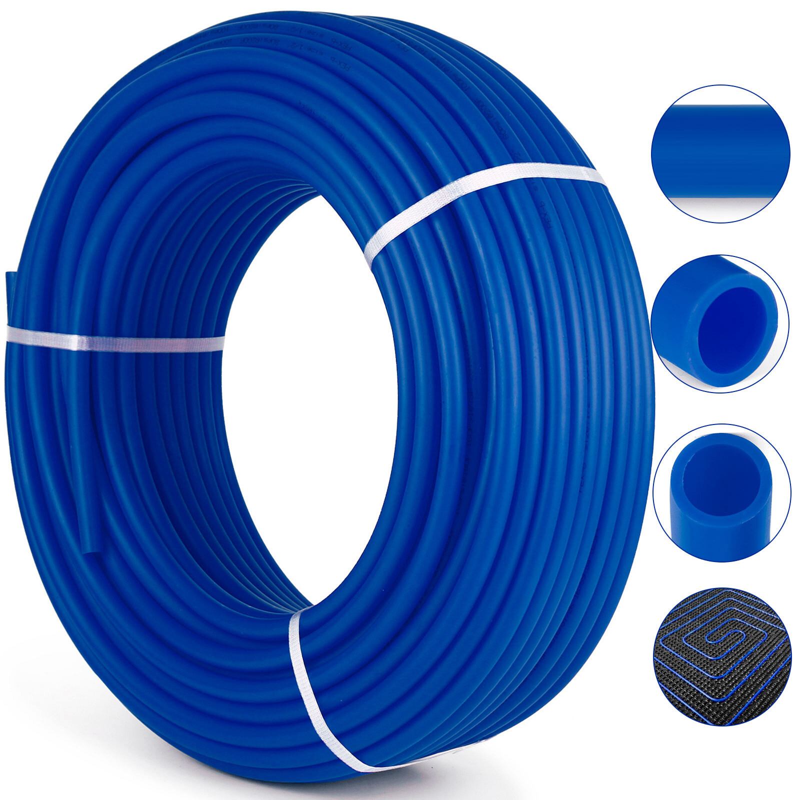 VEVOR 3/4″-300ft coil-BLUE Certified PEX Tubing Pex Pipe Htg/Plbg/Potable Water