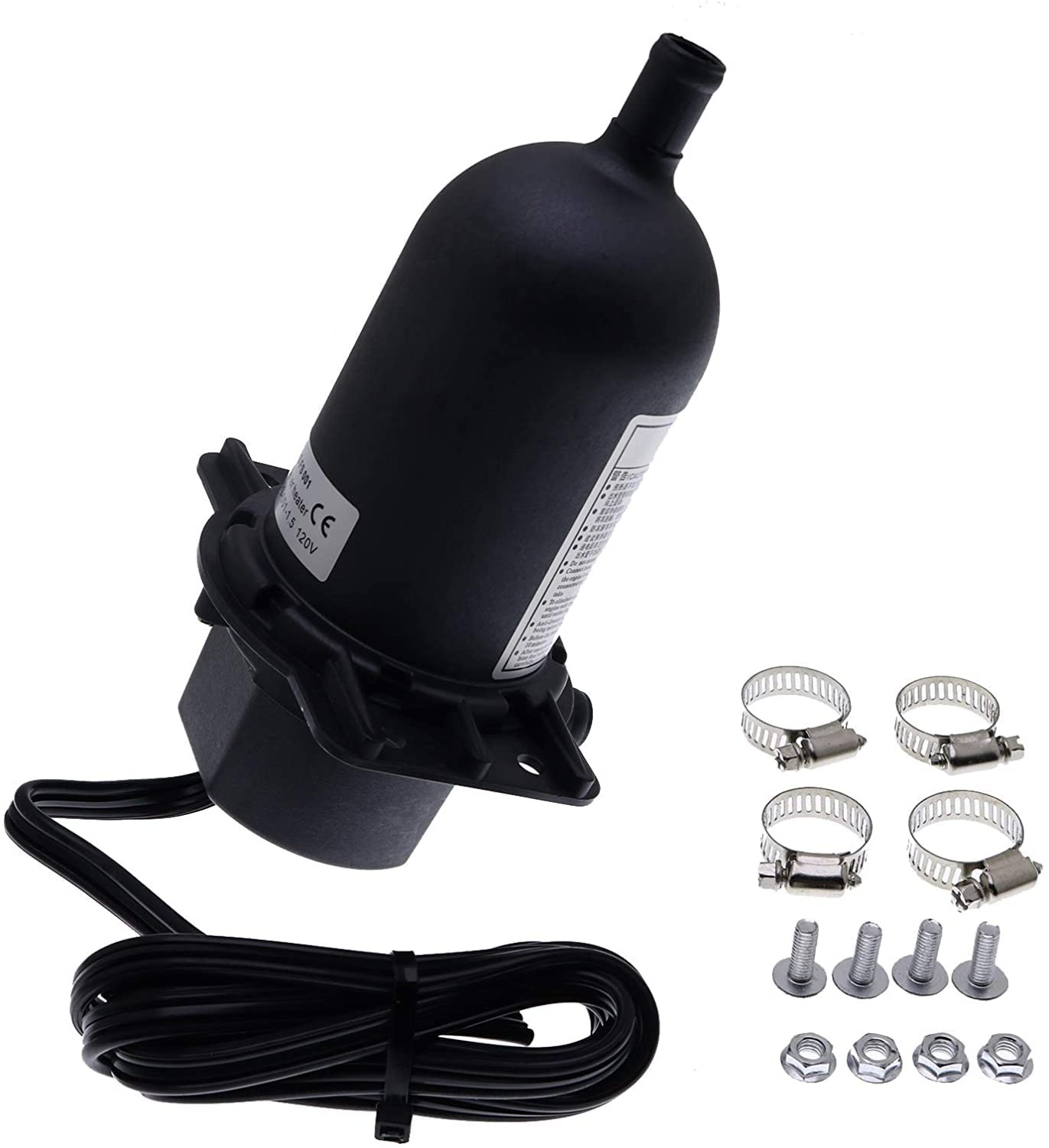1500W 120V Engine Coolant Pre-Heater TPS151GT10-000 with Clamps for Generator