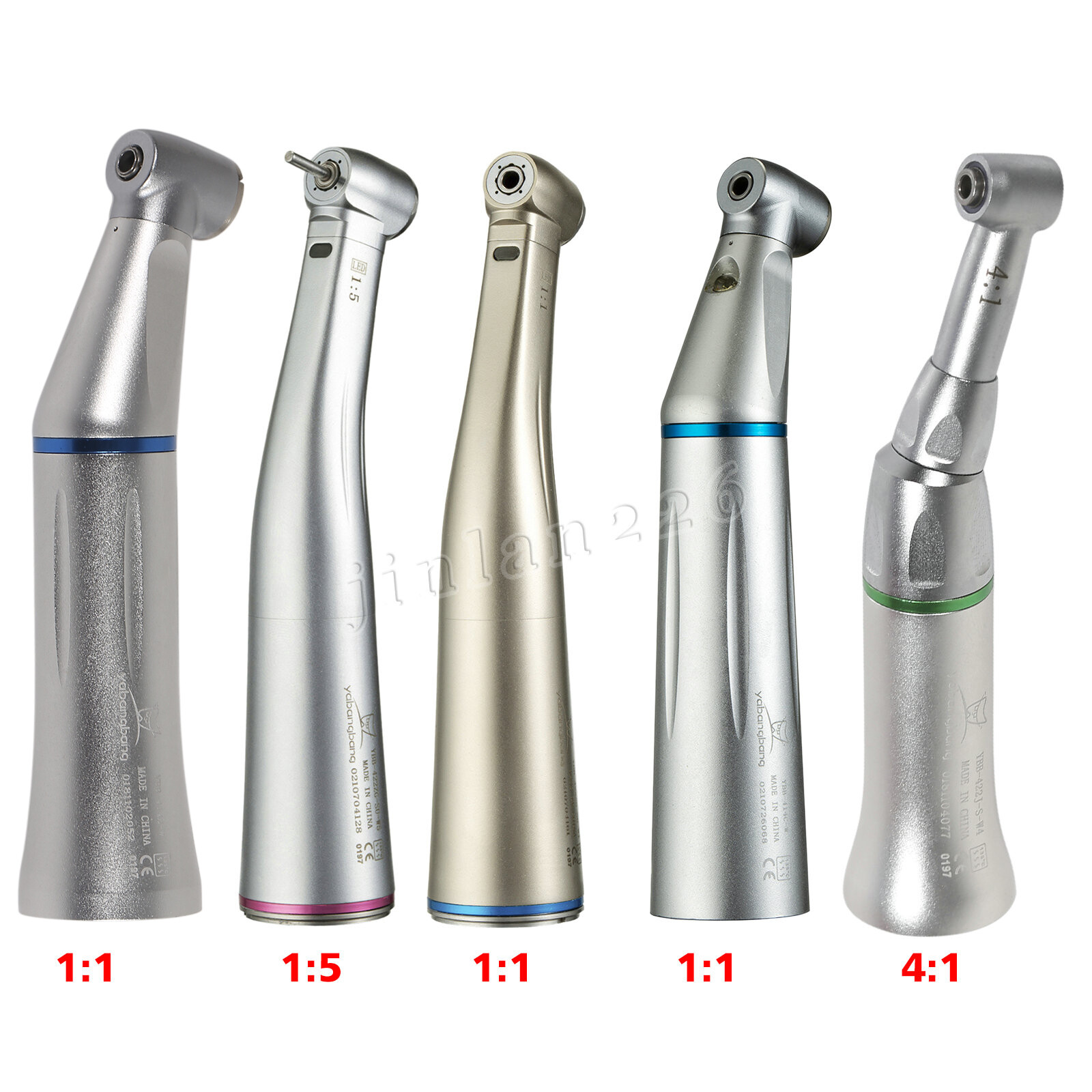 NSK Style 1:5/1:1/4:1 Dental Contra Angle High Low Speed Handpiece E-Type / LED