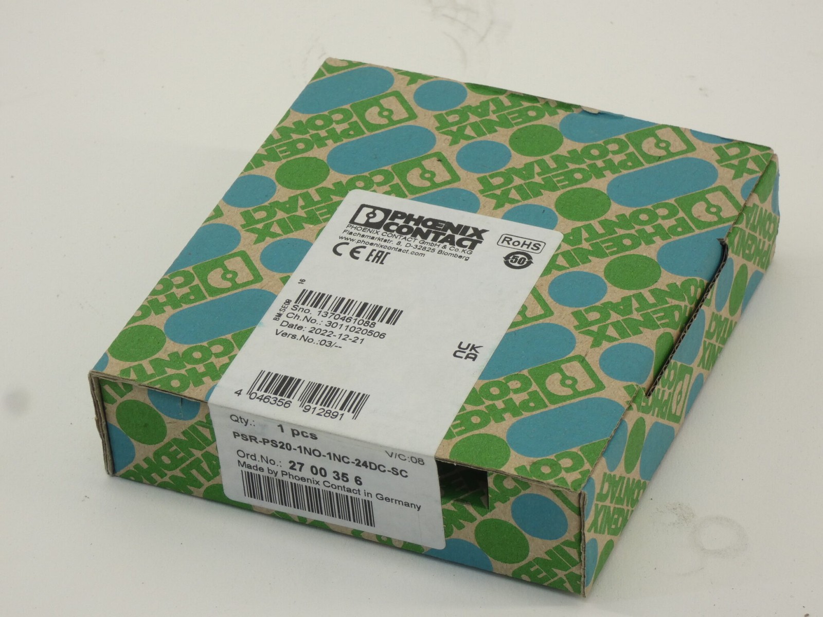 Phoenix Contact PSR-PS20-1NO-1NC-24DC-SC Coupling Relay 2700356 – NEW Surplus!