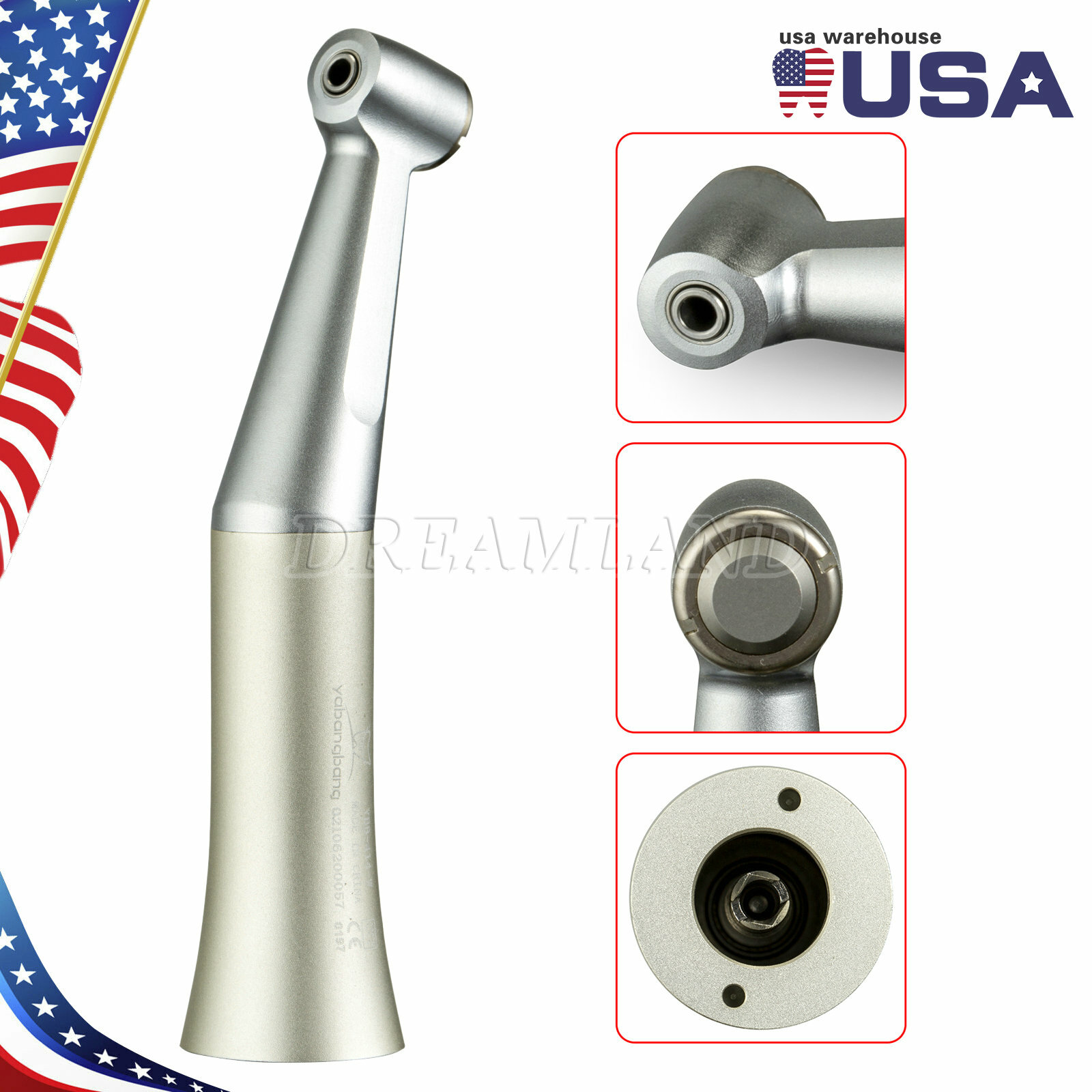 1X E-type Dental Contra Angle Handpiece Slow Low Speed Contrangle Fit NSK