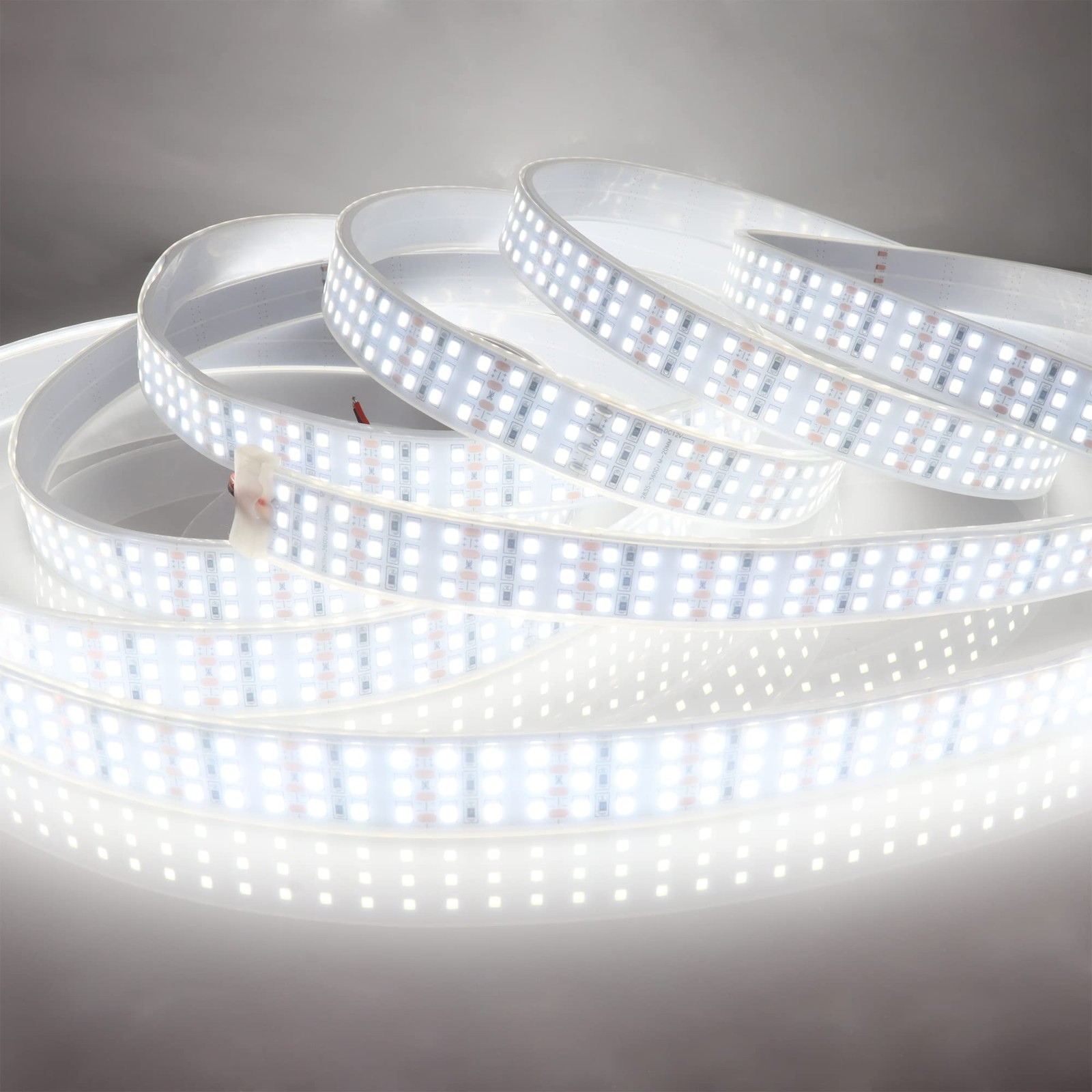 LEDENET 16.4Ft Super Bright Triple Row LED Strip Waterproof IP67, White