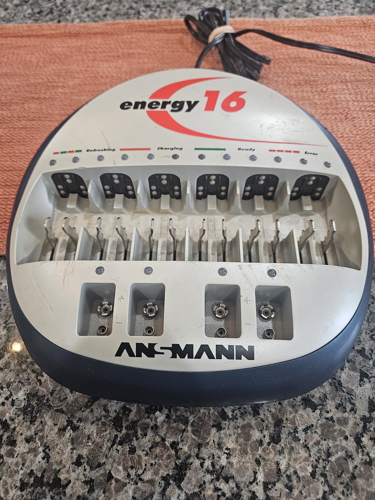 Ansmann Energy 16 Universal Battery Charger AA AAA C D 9V NiCd NiMH Tested