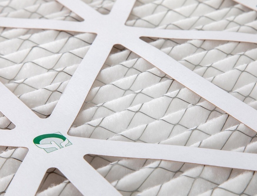 20x25x4 MERV 13 Pleated Air Filters by Glasfloss. 2 Pack (Actual Depth: 3-3/4″)