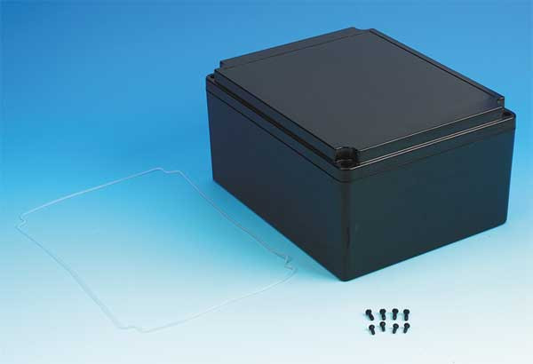 Box Enclosures Ben-92Pbk Polycarbonate Enclosure, 9.84 In H, 7.9 In W, 5.12 In
