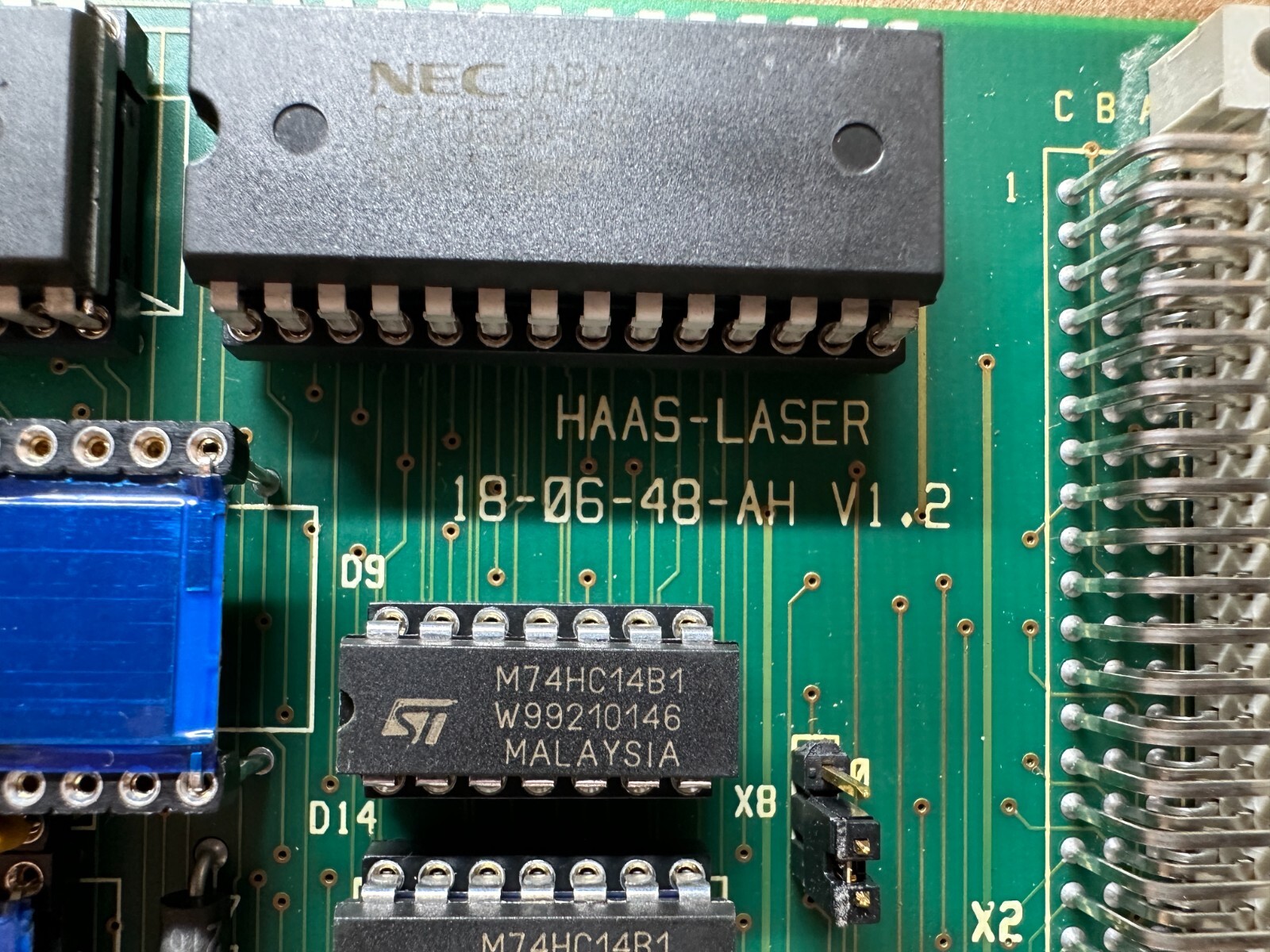 HAAS-LASER MSTV2 18-06-74-00/b / 18-06-48-AH V1.2 CONTROLLER BOARD ID: M231163