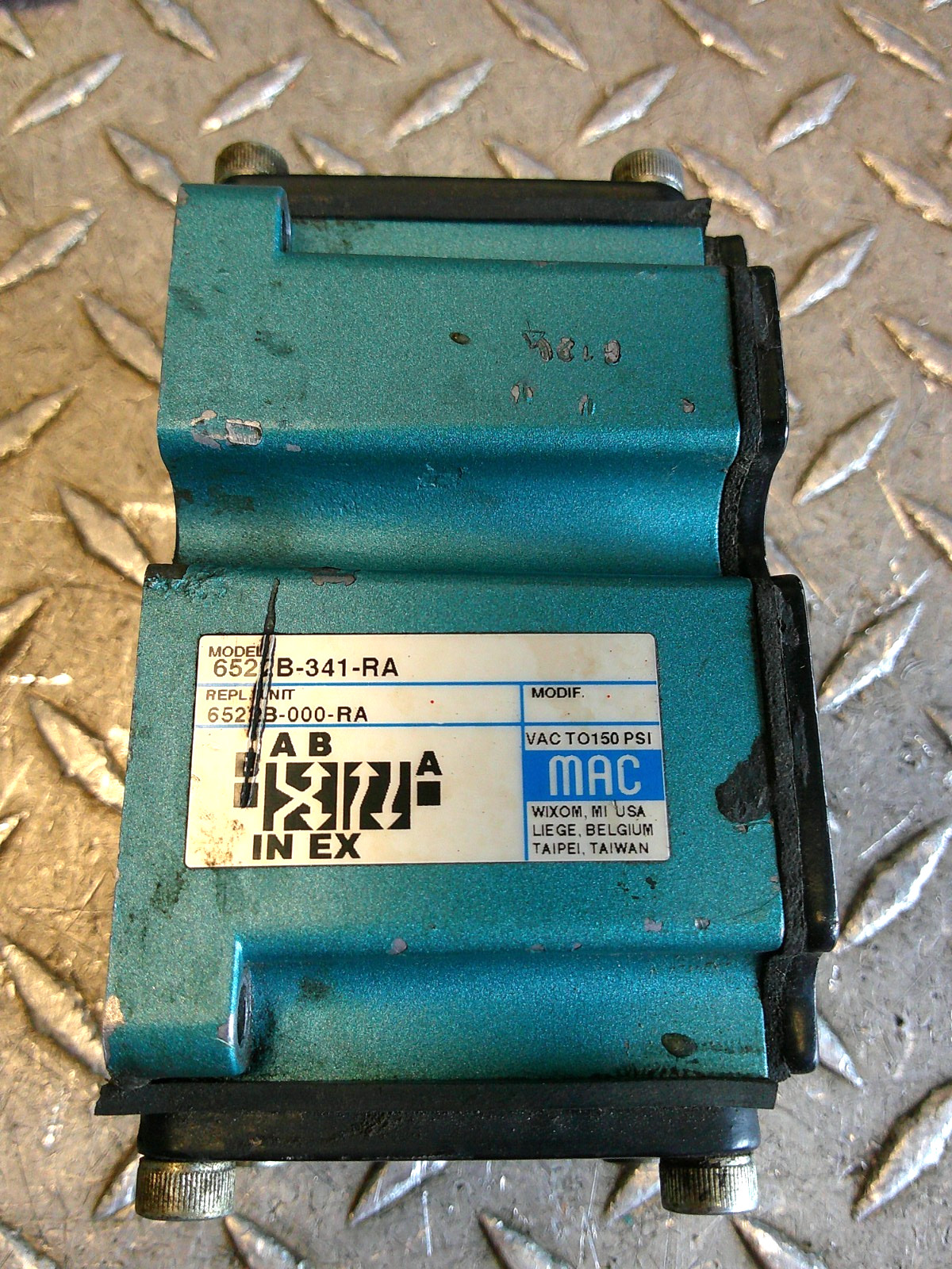 Mac 6522B-341-RA Valve Assembly 150 PSI 3/4″ NPT