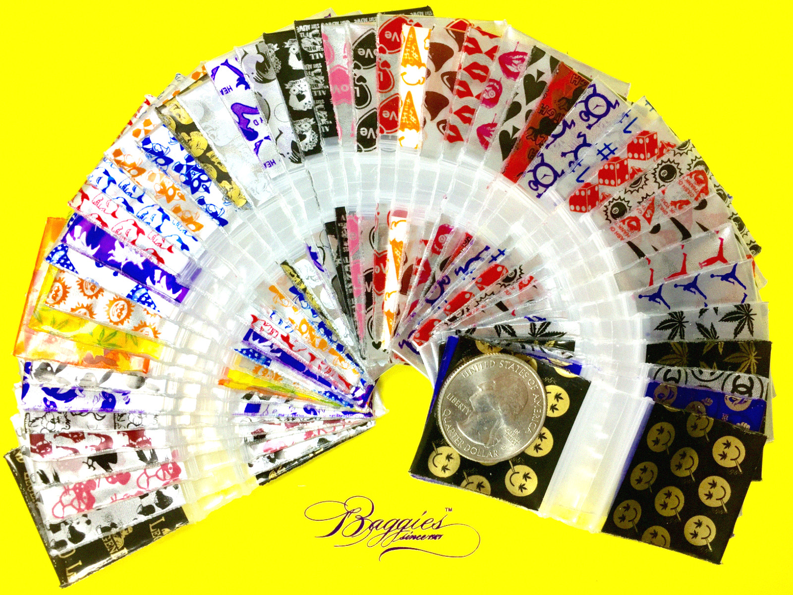 BaggiesSince1987 – 125125 ZipSeal Bags 45 DESIGN MIX 1000 Metallic, 👀Details🔽