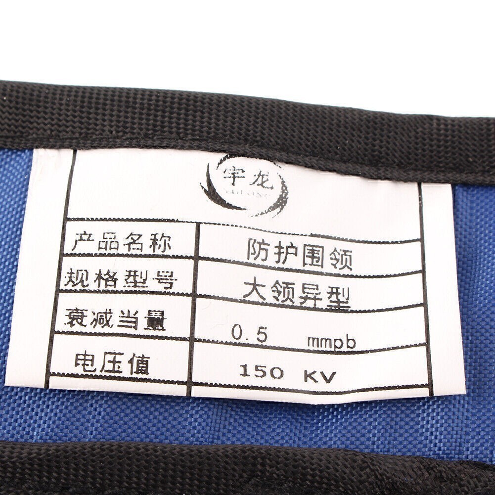 X-Ray Protective Thyroid Collar Radiation Shield Neck Cover Industry Light Grey