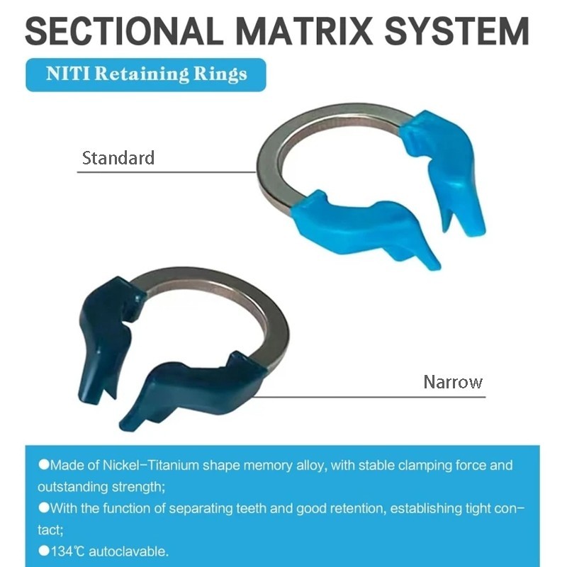 Dental Matrix Bands Ring Sectional Matrice Clamp Wedges Pliers Fit Palodent V3