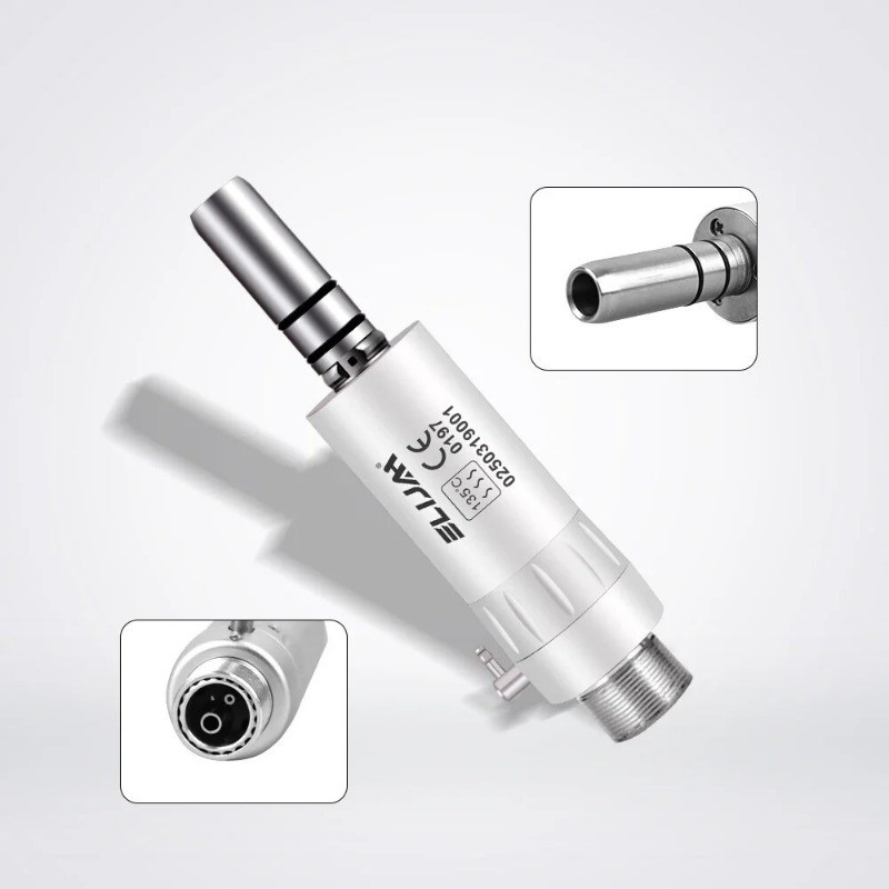 203C Dental Low Speed Handpiece Kit Straight&Contra Angle&Air Motor B2/M4 Silver