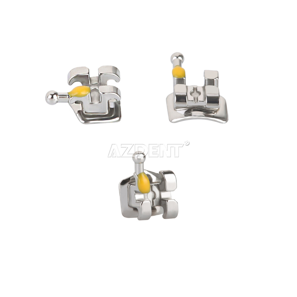 10 Sets AZDENT Dental Orthodontic Brackets Braces Mini MBT.022 Hooks 345