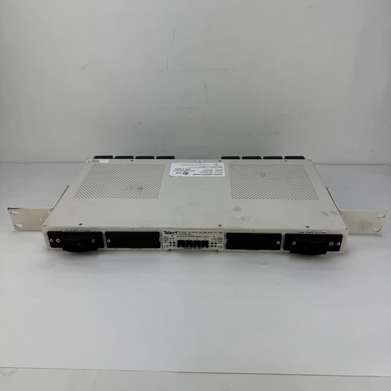 Telect 009-7000-0104 48V-60V Fuse Demarcation Panel Circuit Breaker Panel