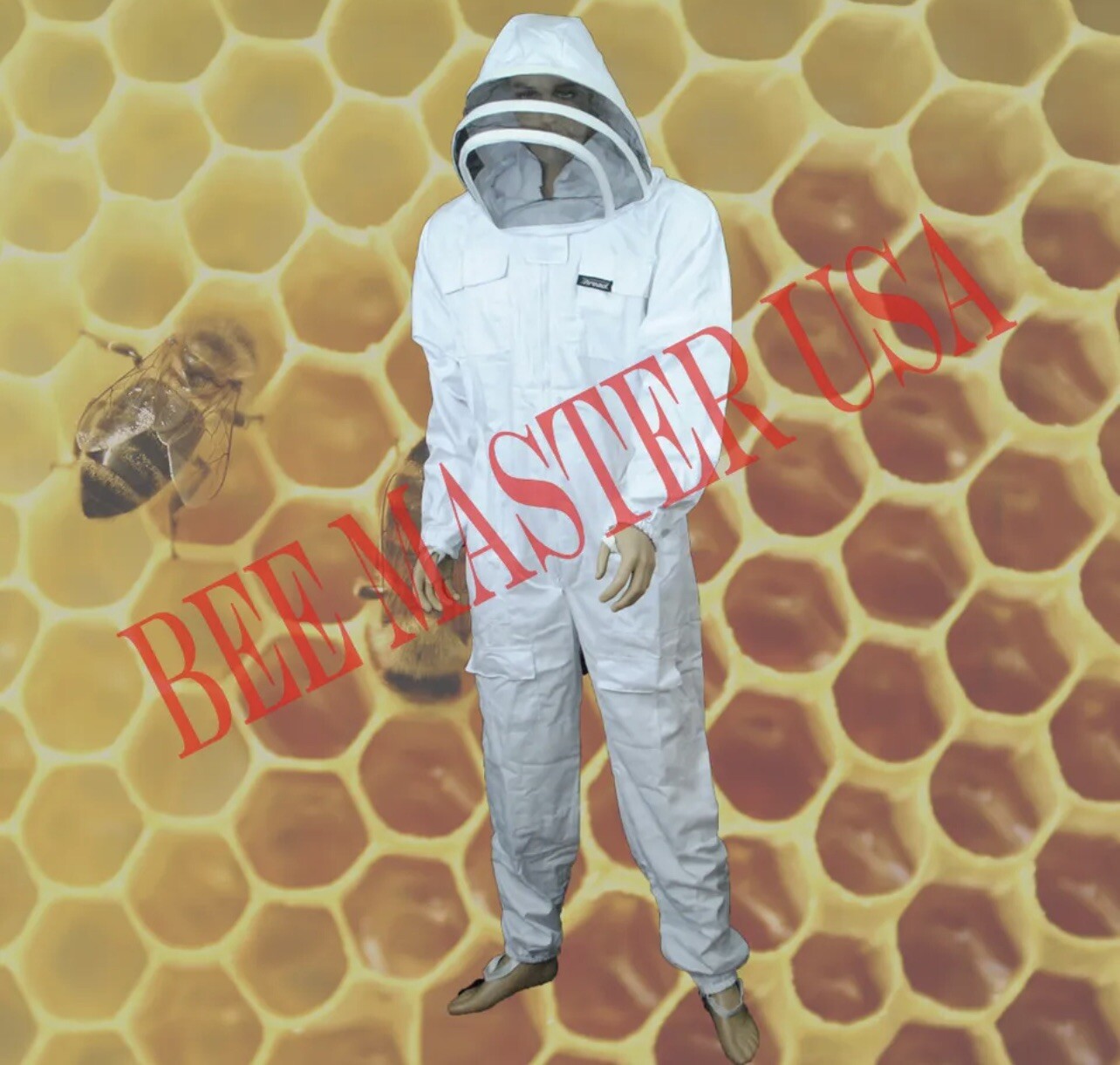 Pro’s Choice Best Beekeeping Full SUIT With GLOVES Size XL 100% Cotton Thread(R)