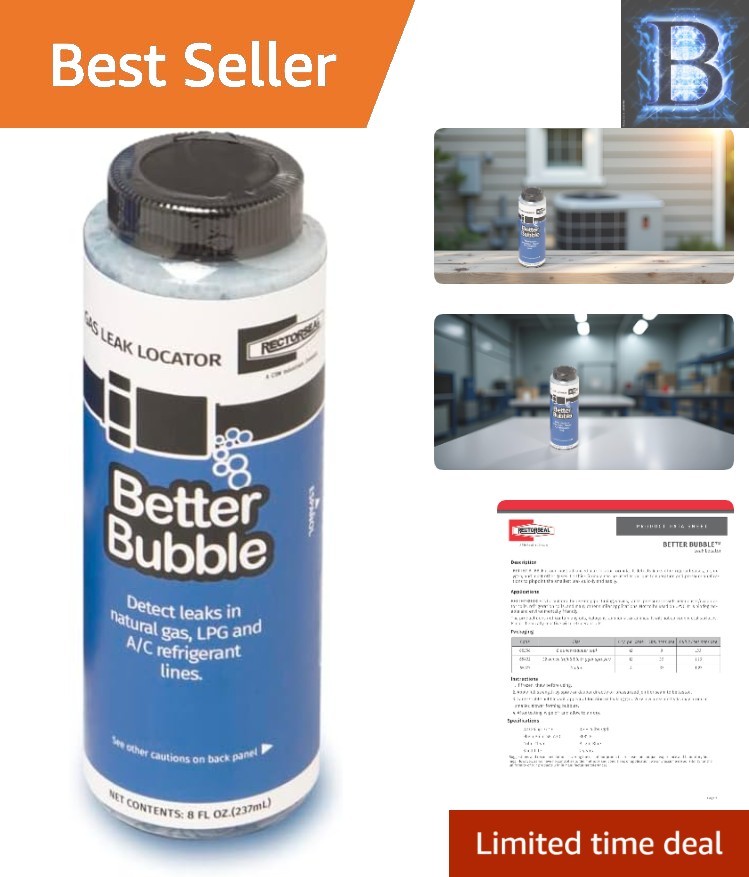 Eco-Friendly 8oz Leak Locator for Refrigerants, Air & Oxygen – Amazing Precision