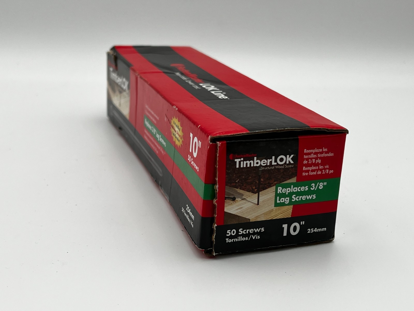 FastenMaster TimberLOK Structural Wood Screws 10″ Wood Screws with Hex Head 50PK