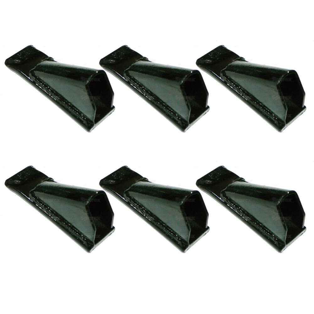 6 Pack Box Blade Scape Blade Ripper Shanks Points Tips For 3/4″ Thick Shanks