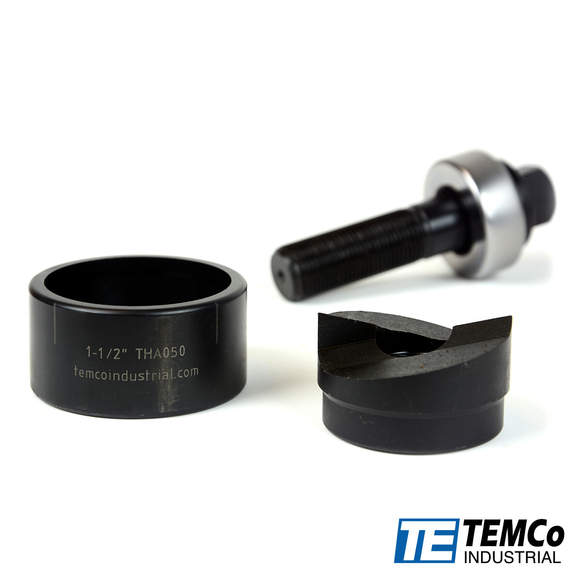 TEMCo TH0395 – 1 1/2″ Conduit Hole Size Knockout Punch Unit & Manual Draw Stud