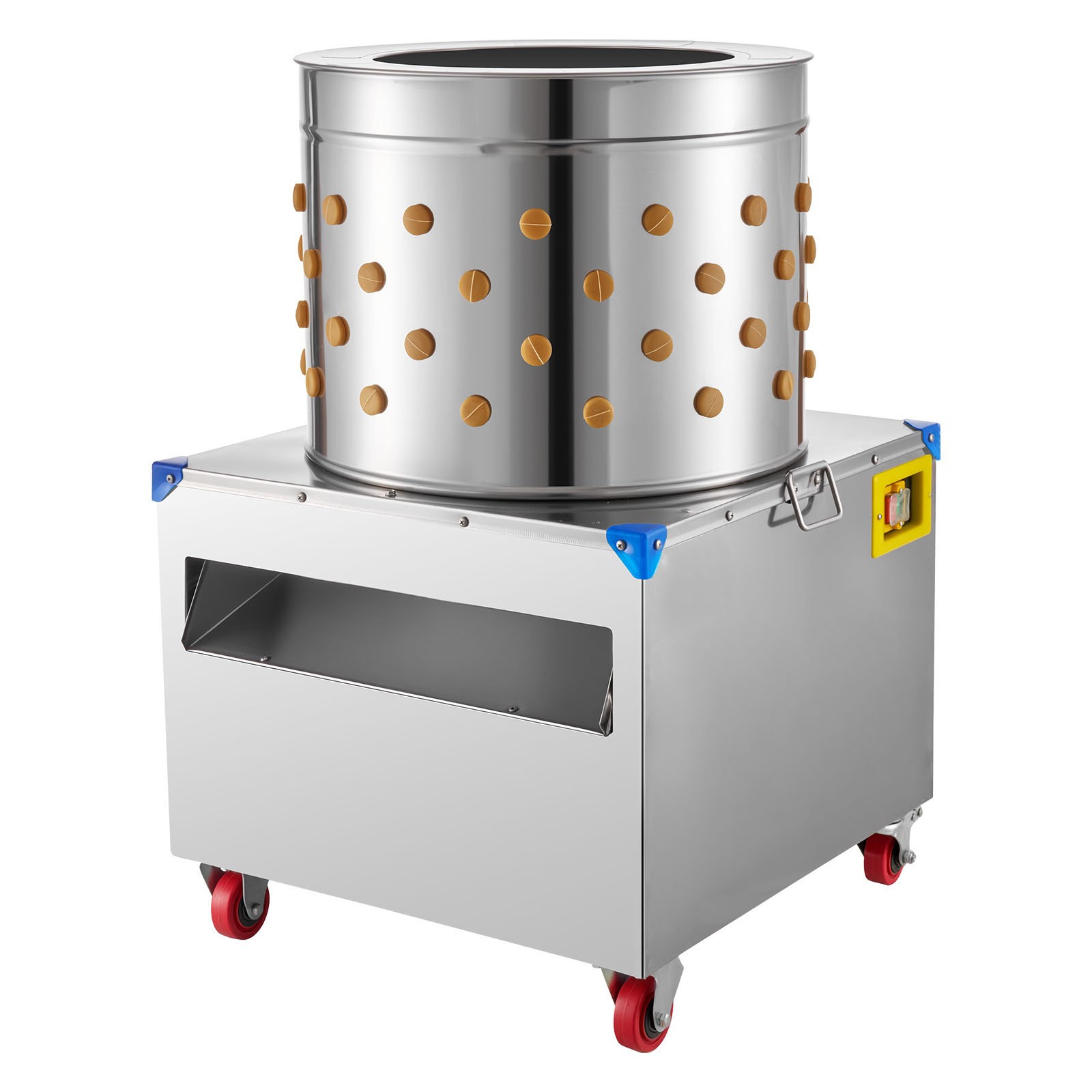 Uimoso 19.7″ Electric Poultry Plucker Machine 1500W,275RPM,106 Fingers, Portable