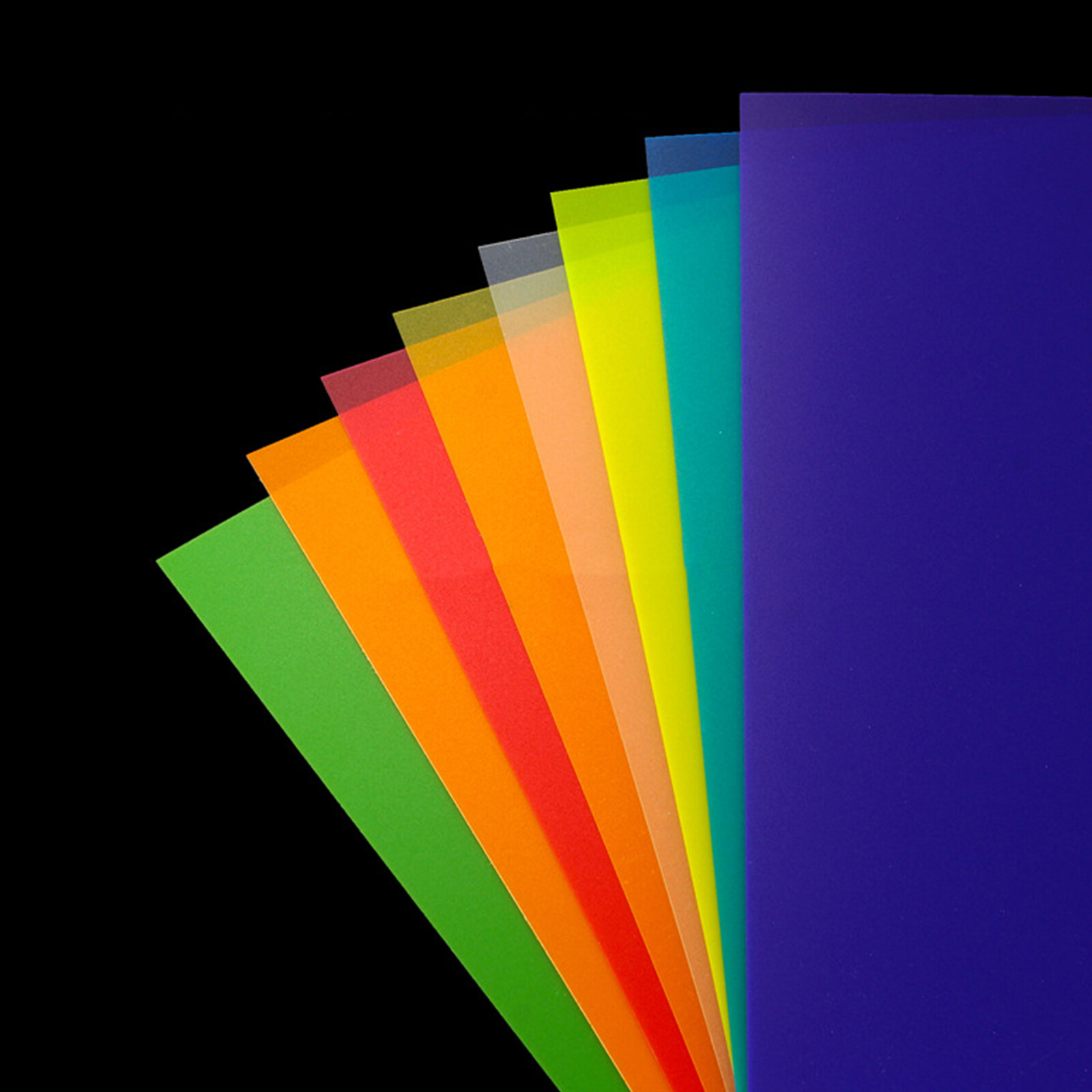 A4 PVC Color Plastic Sheet Set Transparent Color PVC Hard Sheet Color Rigid Film