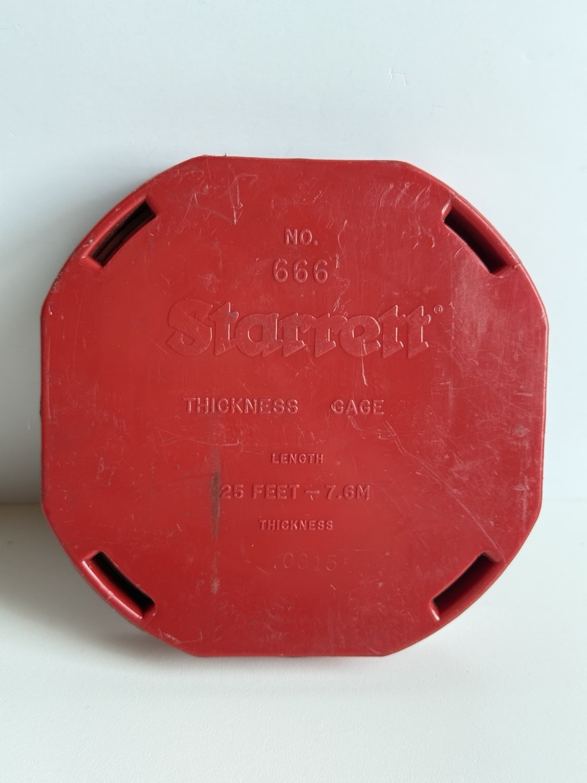 Starrett No. 666 Thickness Gage Tape .0015″ 25ft 7.6M
