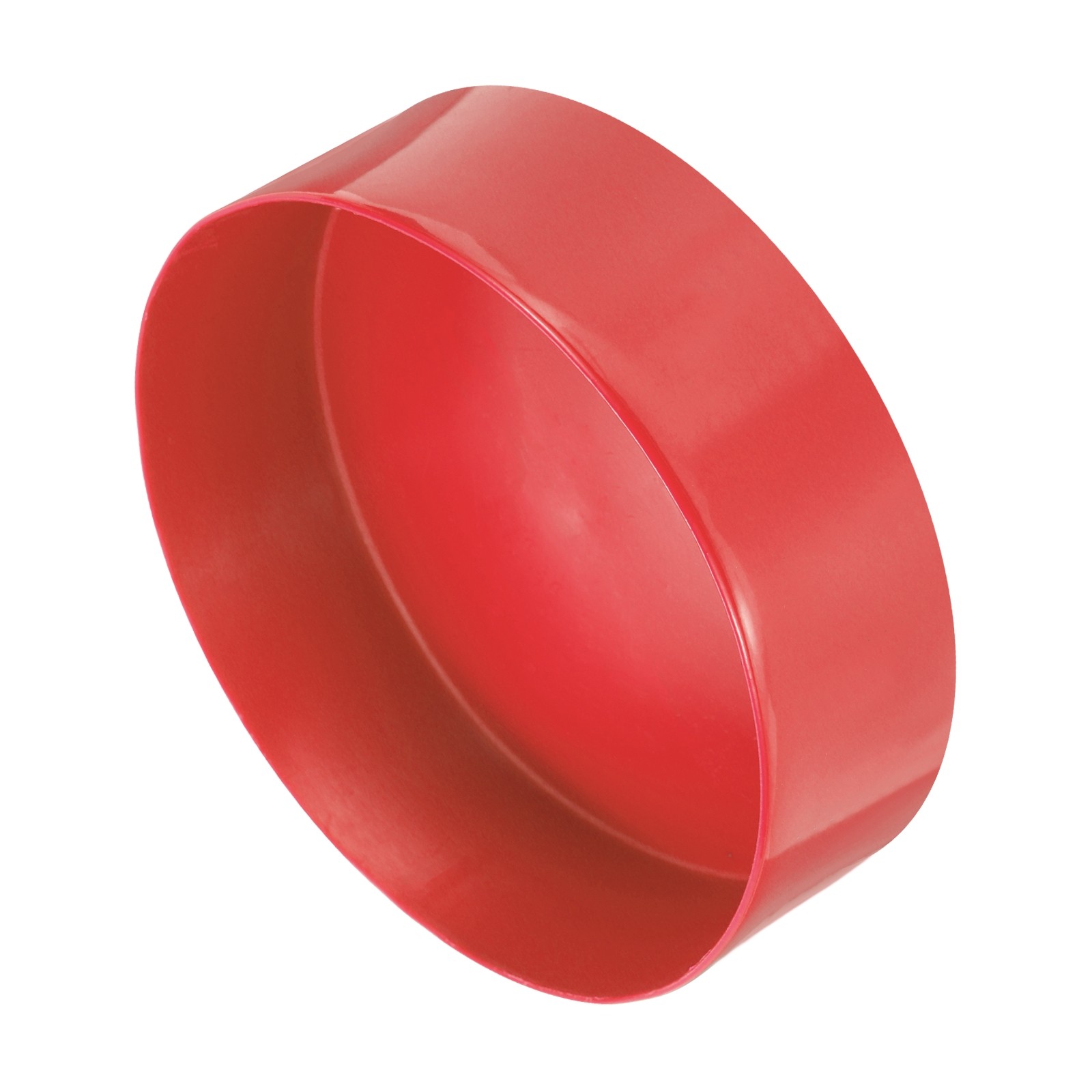 170mm(6.7 inch) Rubber End Caps, Round Vinyl Plug Insert, Red