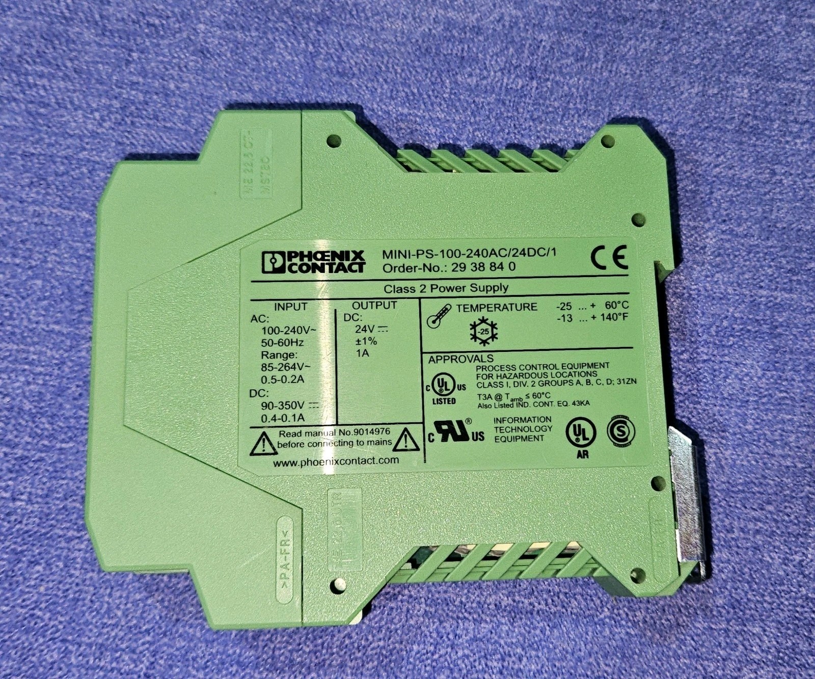 Phoenix Contact Mini-ps-100-240ac/24dc/1