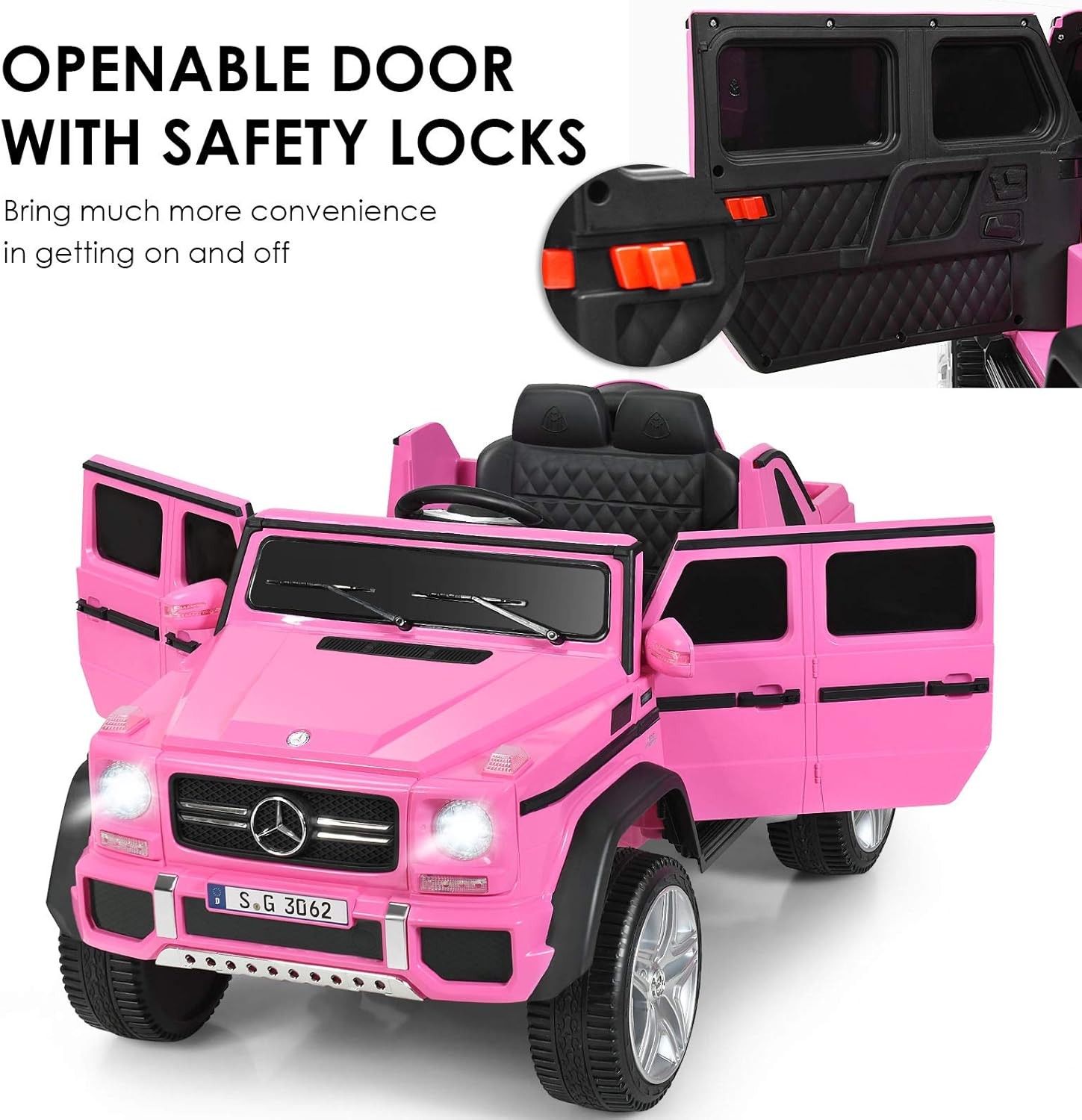Costzon Ride on Car, Licensed Mercedes-Benz Maybach, 12V Battery Powered Vehicle