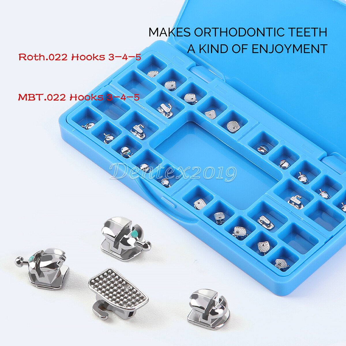 Dental Orthodontic Self-Ligating Brackets Braces Roth/MBT.022 Hooks345 Round