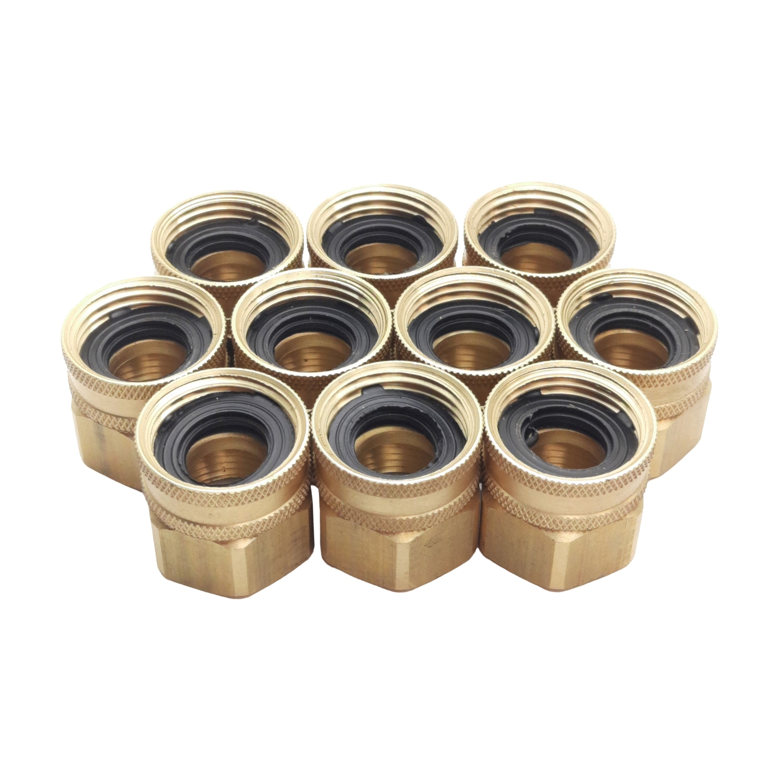 Lot of 10 Midland 30006 Hose Adapter, 3/4in Female GHT, 3/4in Female IP