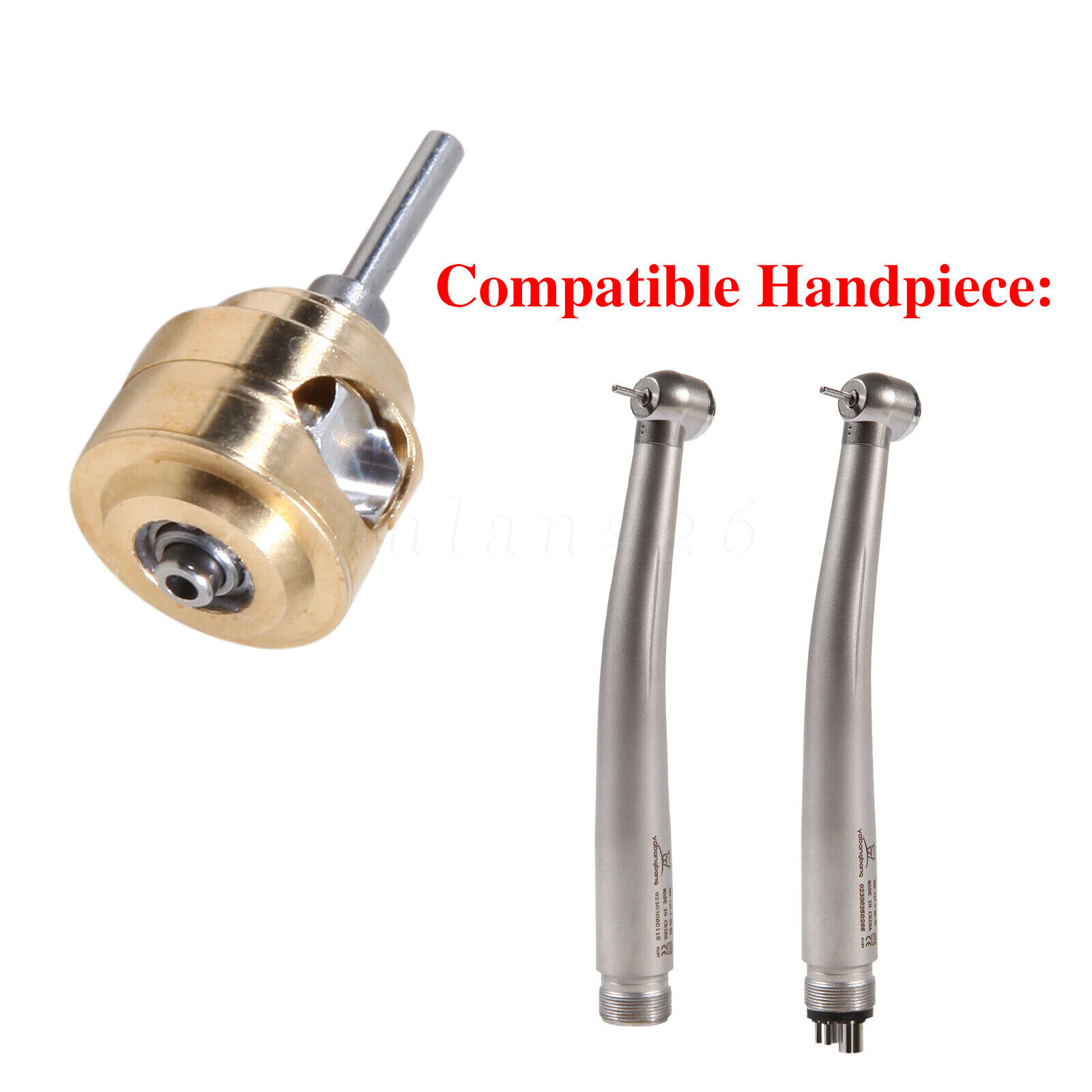 Dental LED Handpiece High Speed Push Button 2/4 Hole Fiber Optic with Light