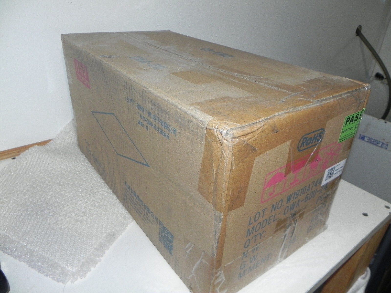16 Meanwell OWA-60U-24, Input 100-240V 1.2A Output+24V 2.5A Class 2 power supply