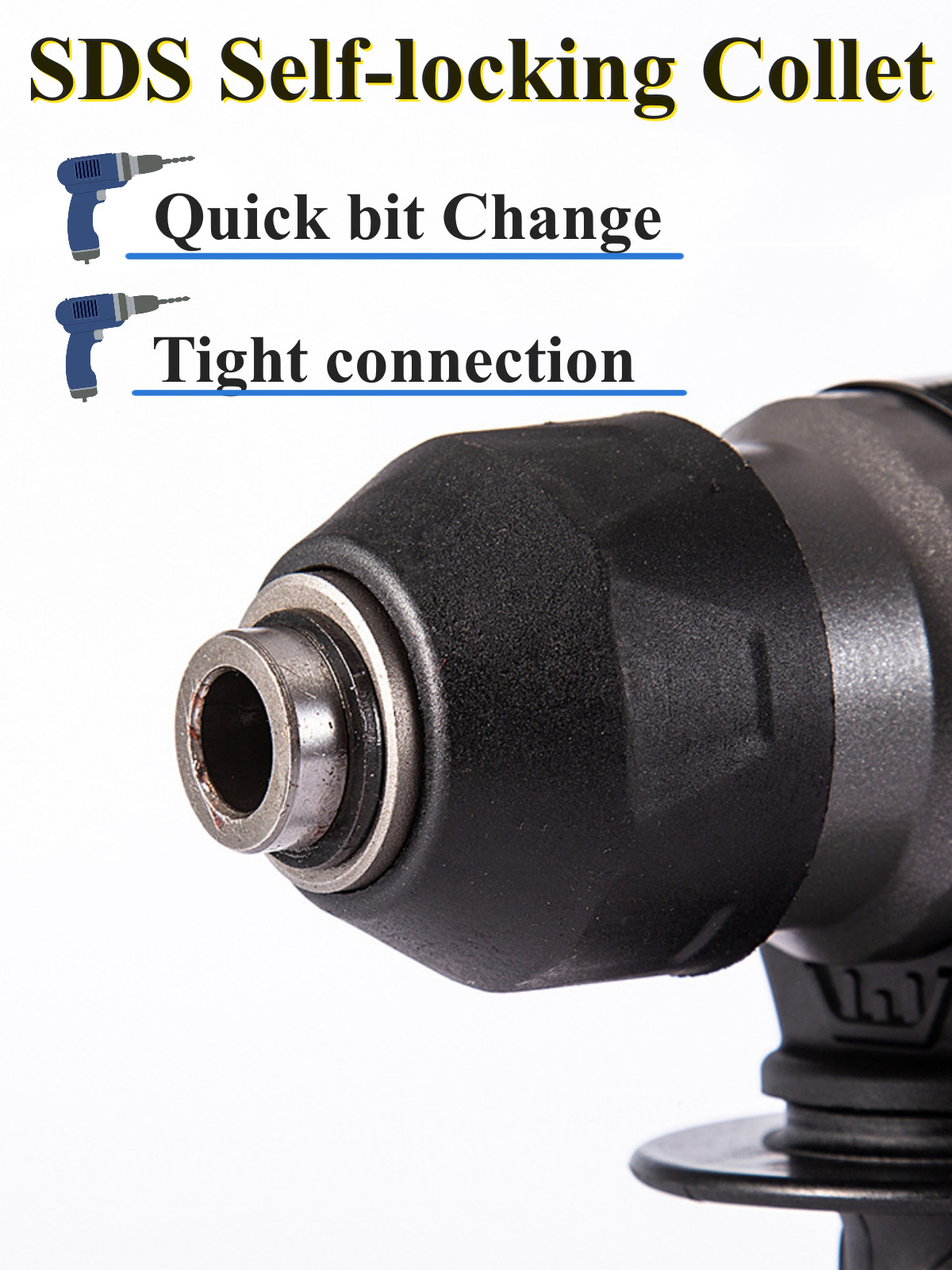 SDS-Plus Cordless Rotary Hammer Drill 1400r/min W/ Drill Bit Φ22mm/Φ13mm/Φ28mm