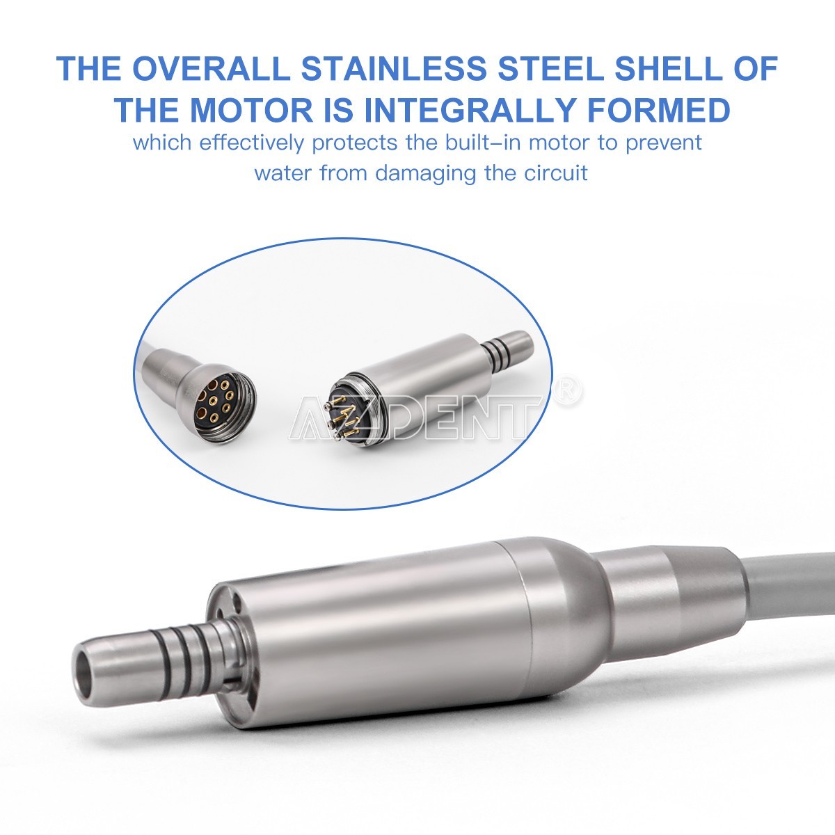 AZDENT Dental Electric LED Brushless Micro Motor Fit For E-type Handpieces