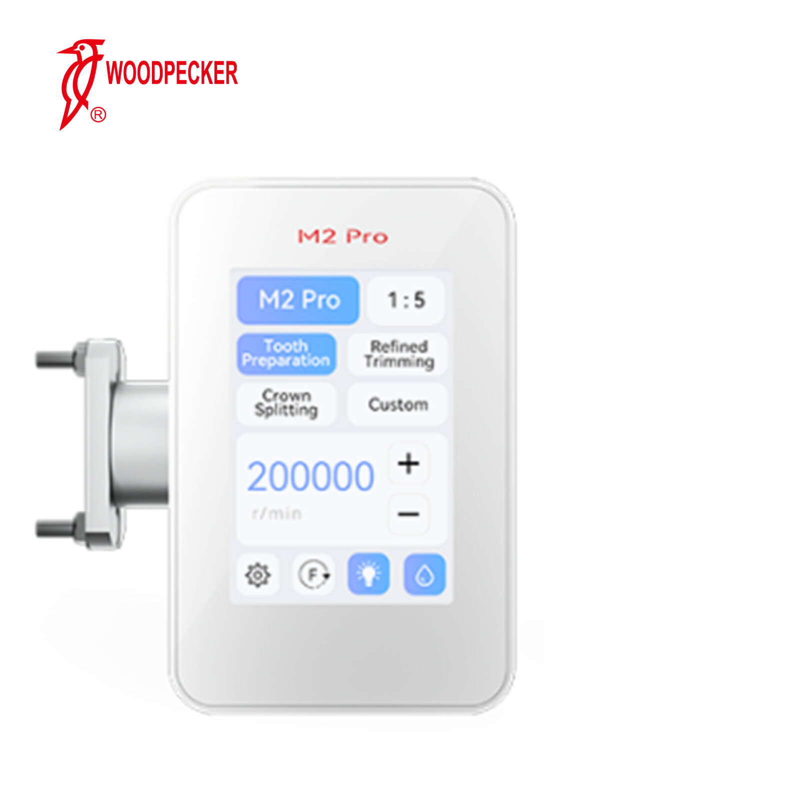 3.5”LCD Woodpecker M2 Pro Dental Electric Motor Built-in , No Handpiece