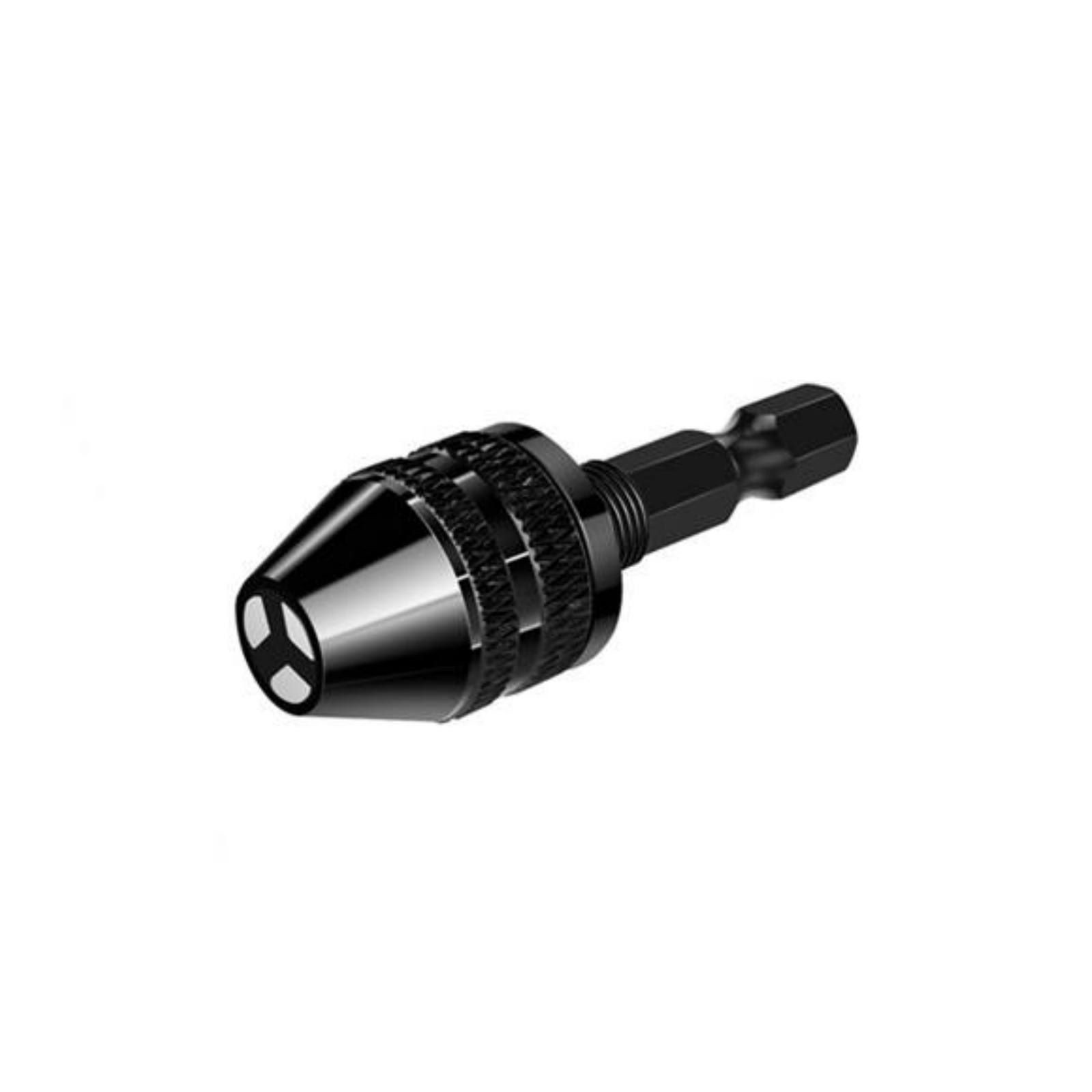 4Pcs 1/4″Hex Shank Keyless Drill Chuck Adapter Bit Quick Change Converter Driver