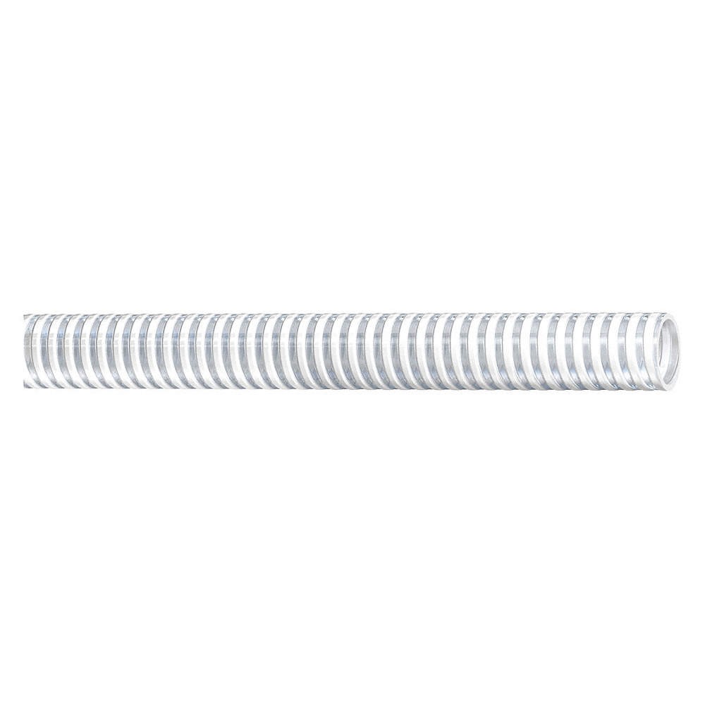 CONTINENTAL NFW125-10-G Food Hose,1-1/4″ ID x 10 ft.,Clear 55AW12