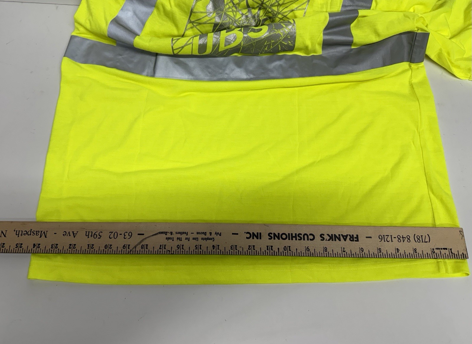 UBS Hi-Vis Yellow/Gray Reflective Short Sleeve Safety Shirt 1X Polyester