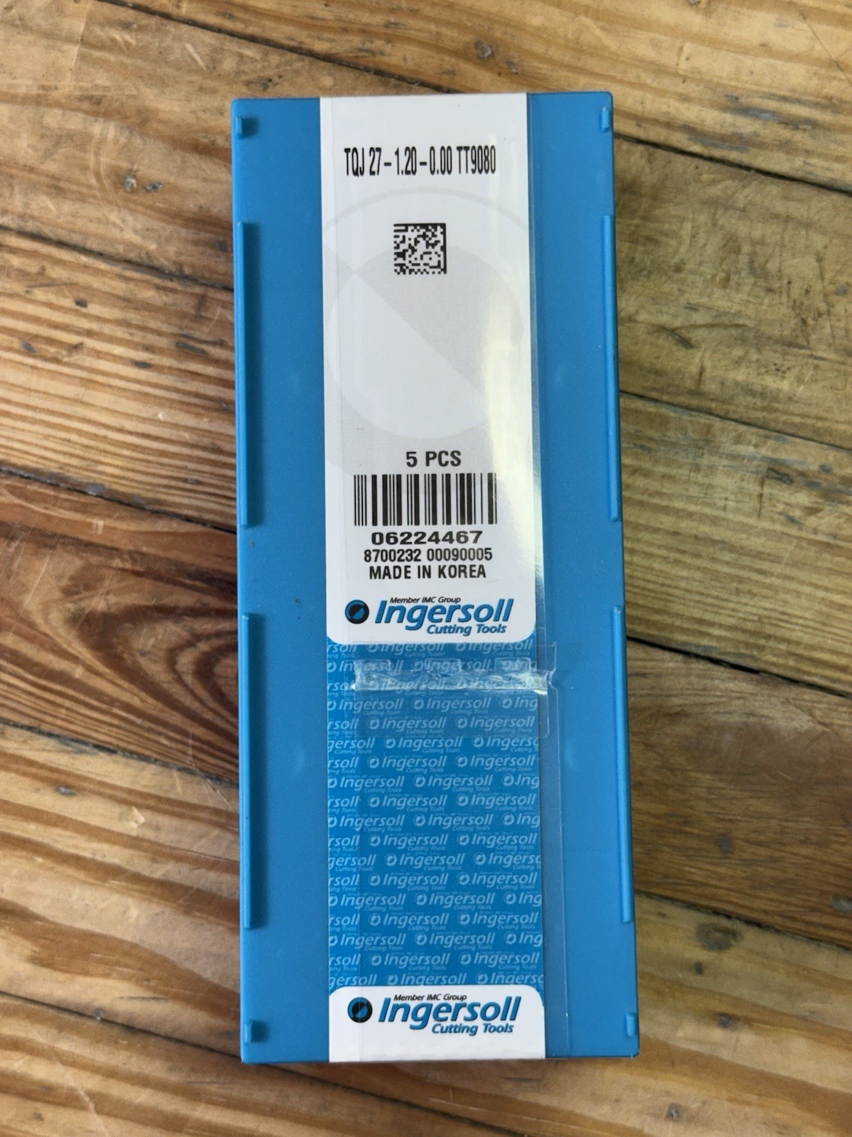 NEW 5 Pack Ingersoll Carbide Grooving Insert TQJ27-1.20-0.00 TT9080 6224467