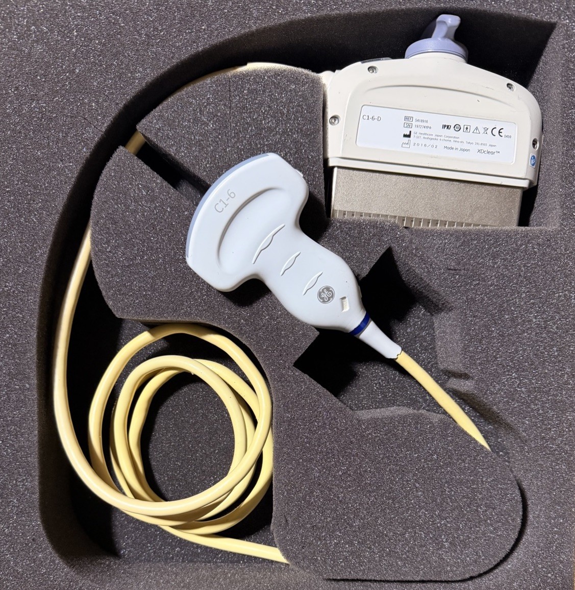 GE C1-6-D XDClear Ultrasound Probe | Tested | 60 Day Warranty | SN 74YP4