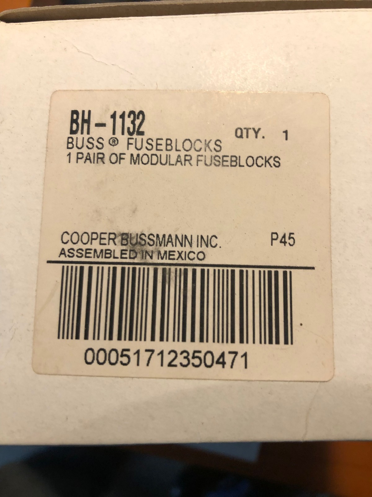 Bussmann BH-1132 Modular Fuse Block, 700V, 400A SET NO BOX