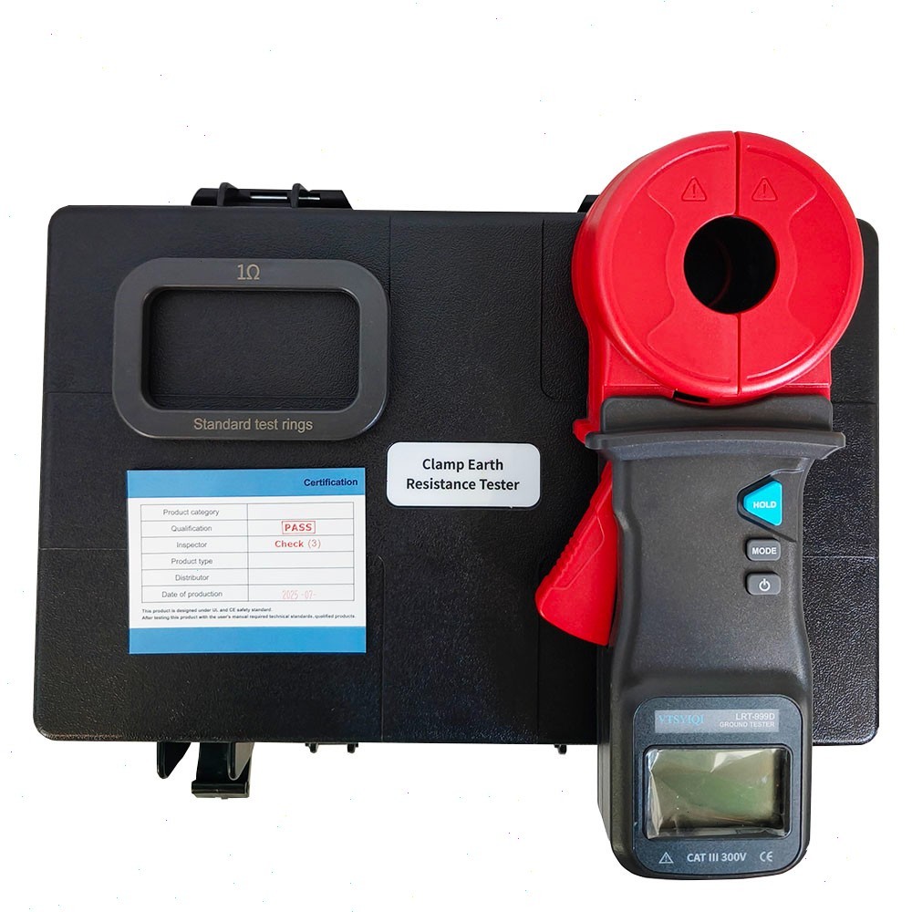 Clamp Earth Resistance Tester with Leakage Current 0.0mA to 30.0A 0.01Ω to 1000Ω