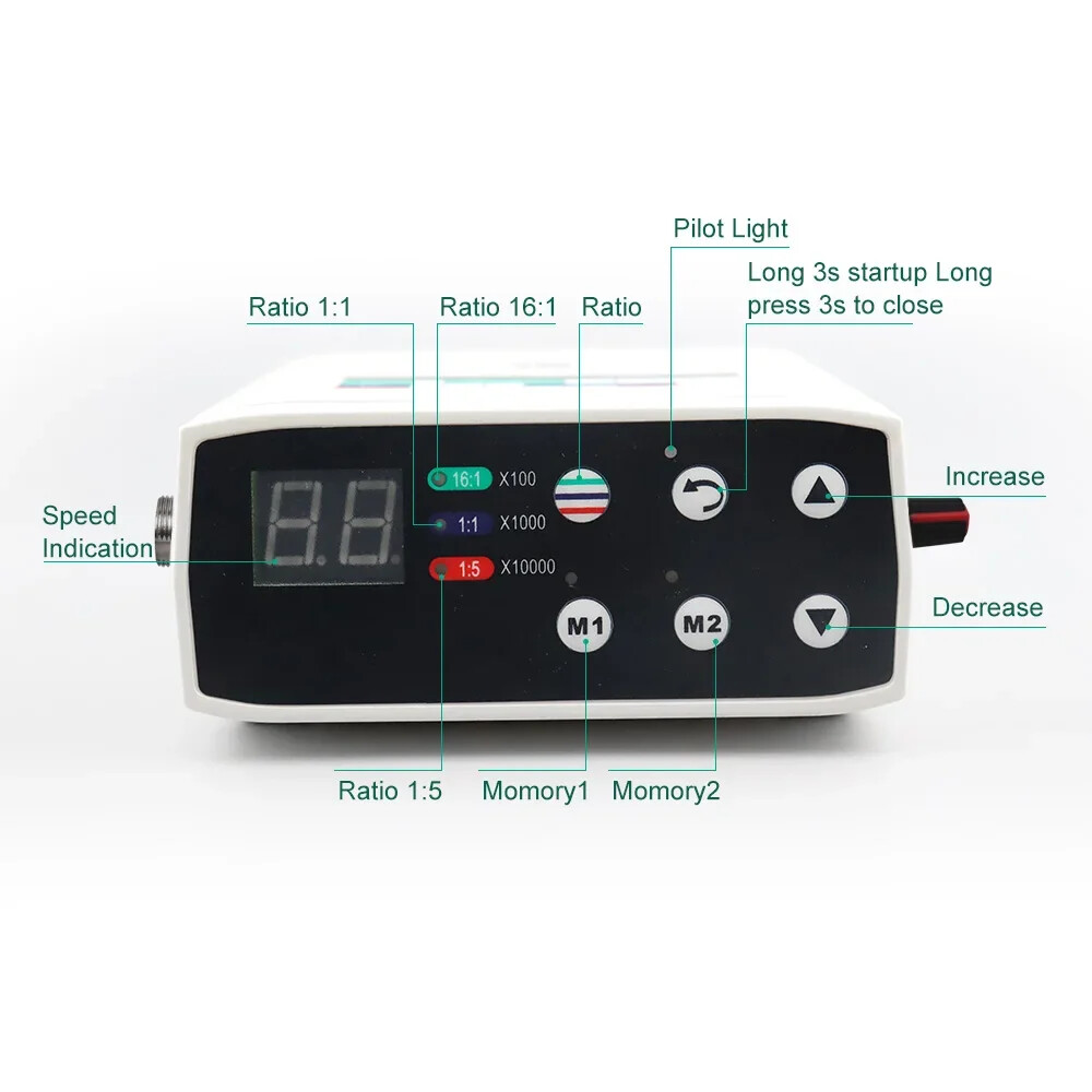 Dental LED Brushless Electric Micro Motor/1:1/1:5 Contra Angle Handpiece E-type