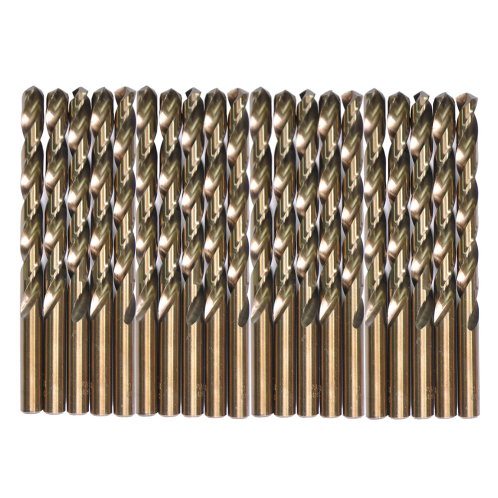 Drillforce 20PC 3/32″ Cobalt Drill Bit Set HSS M35 Jobber Length Metal Drill Bit