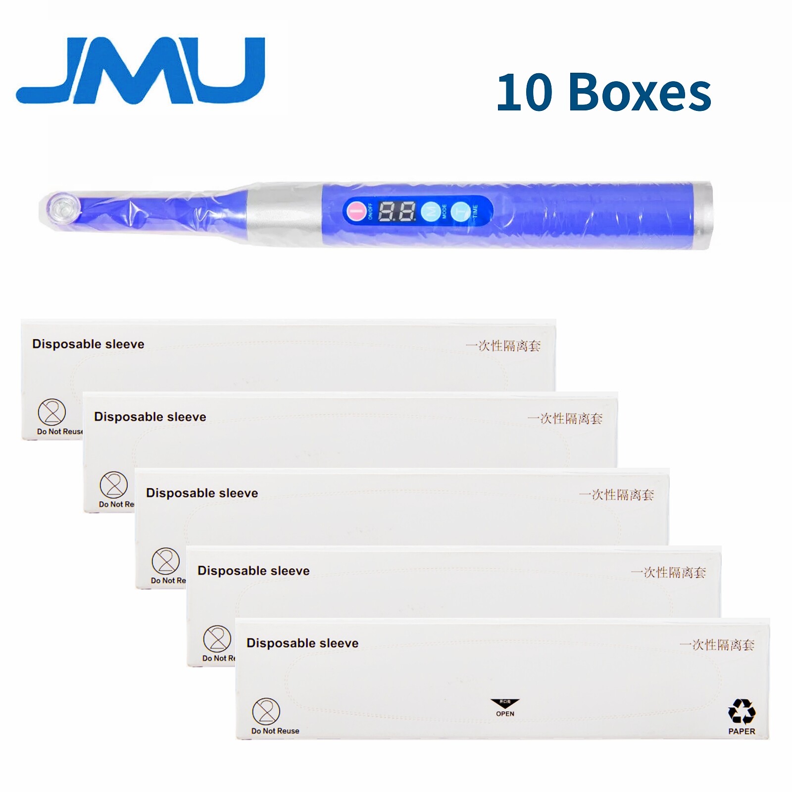 1000(10Boxes) Disposable Dental Curing Light PE Isolation Sleeves Covers 1.5″x8″